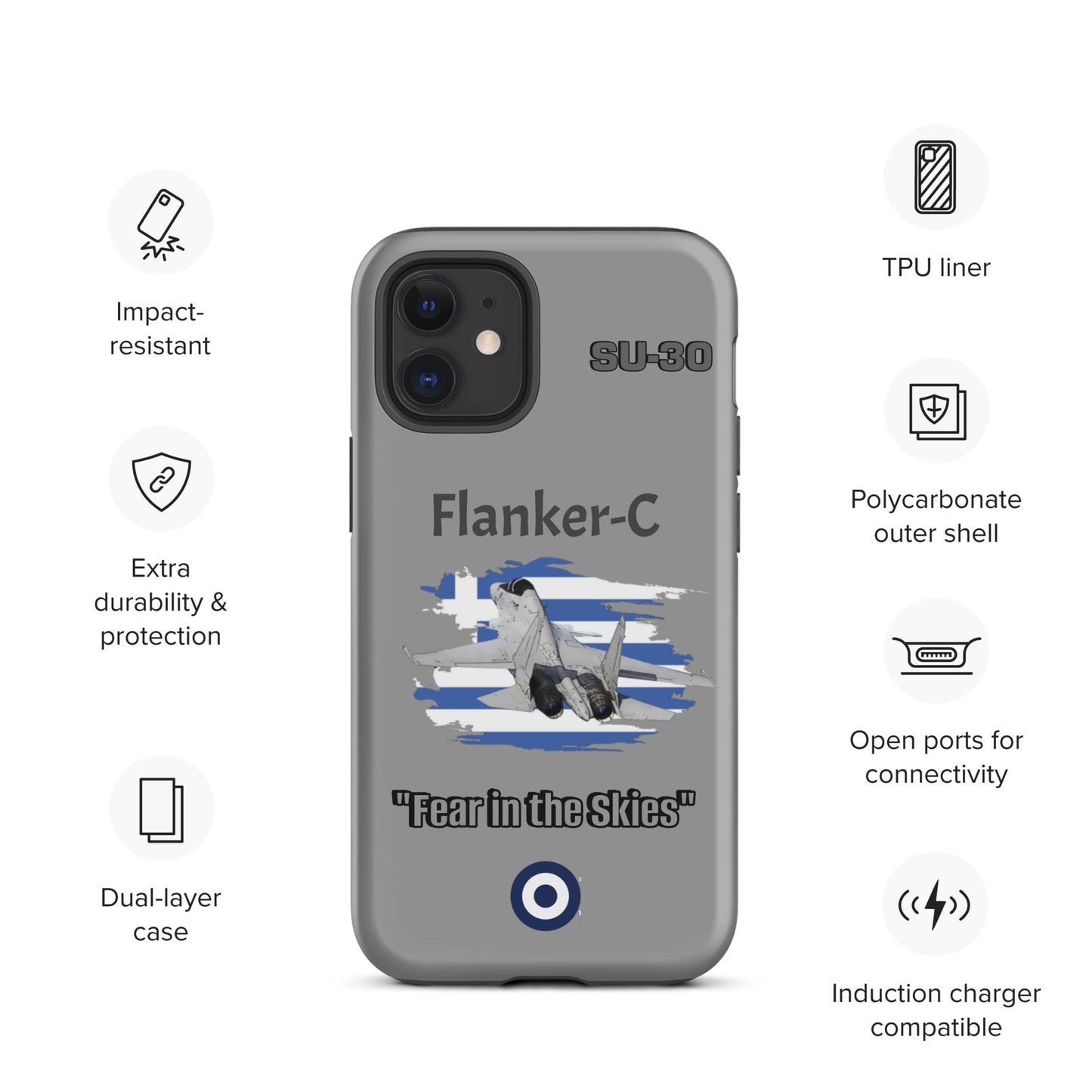 Greek Flanker Patriot iPhone Case