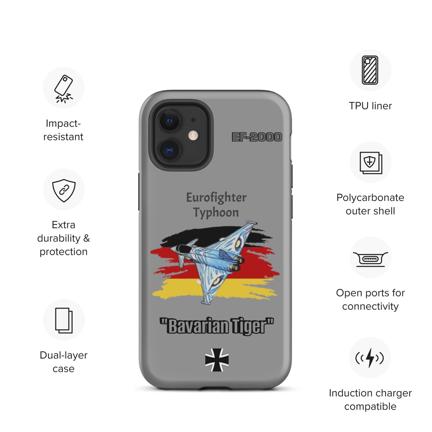Bavarian Tiger Typhoon Patriot iPhone Case