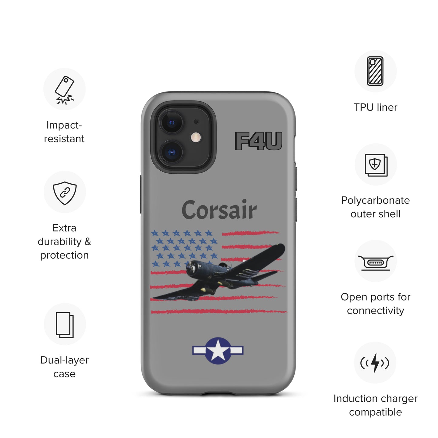 WWII Corsair Patriot iPhone Case