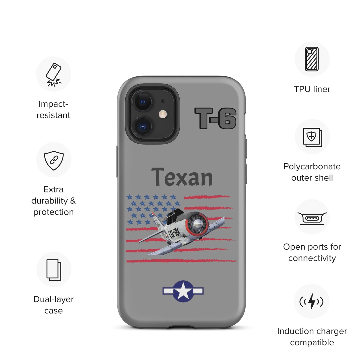 WWII Texan Patriot iPhone Case