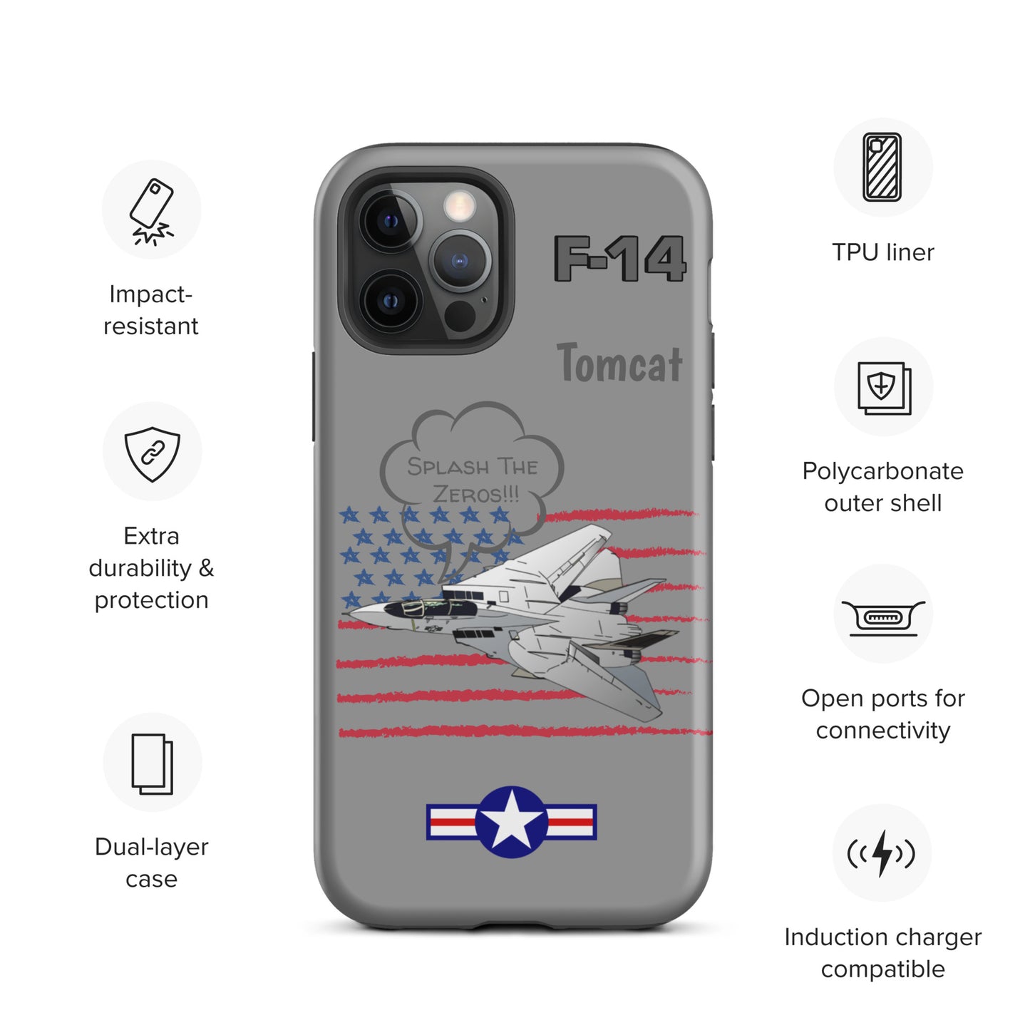 Patriot Tomcat iPhone Case (Without Quotes)