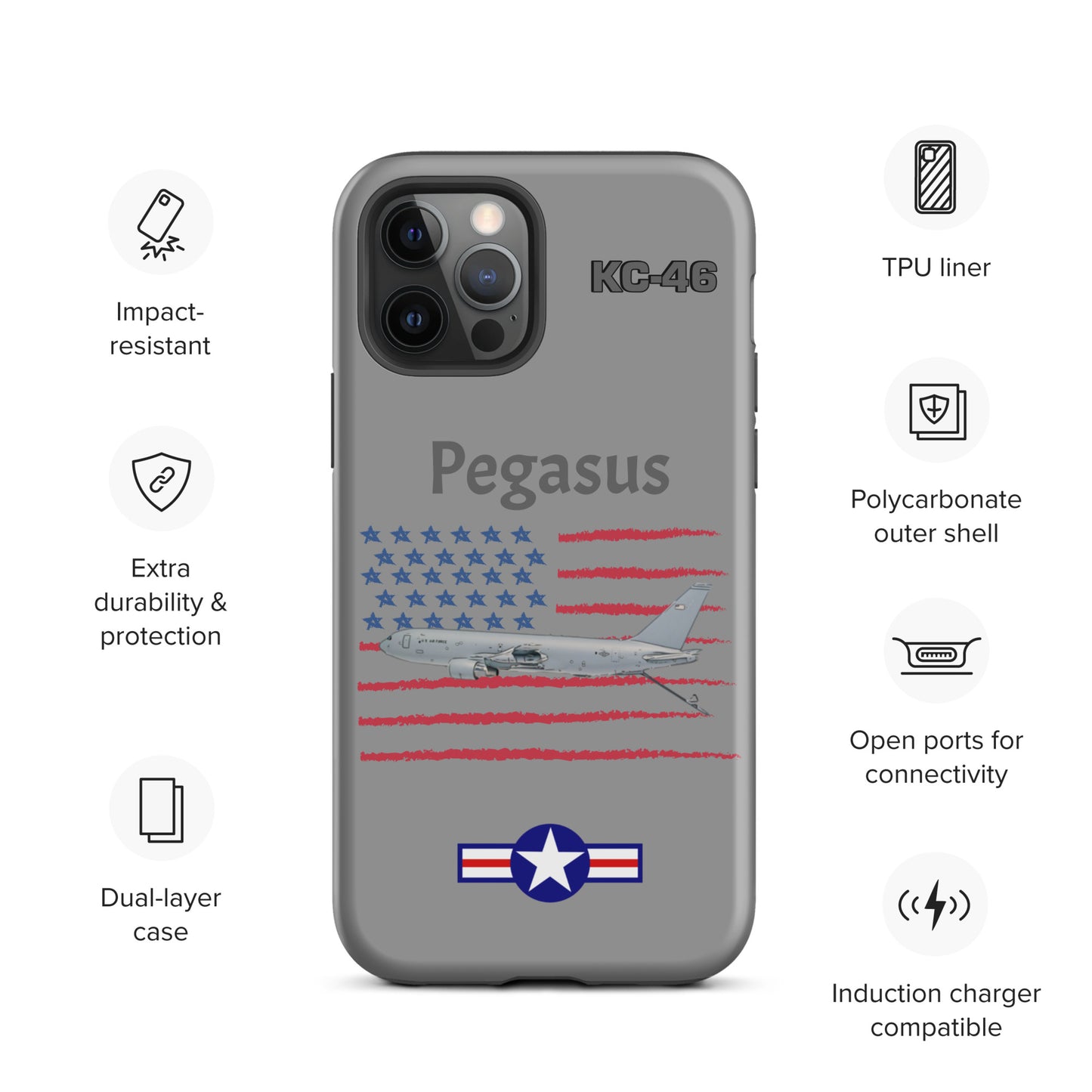 Pegasus Patriot iPhone Case (Without Quotes)