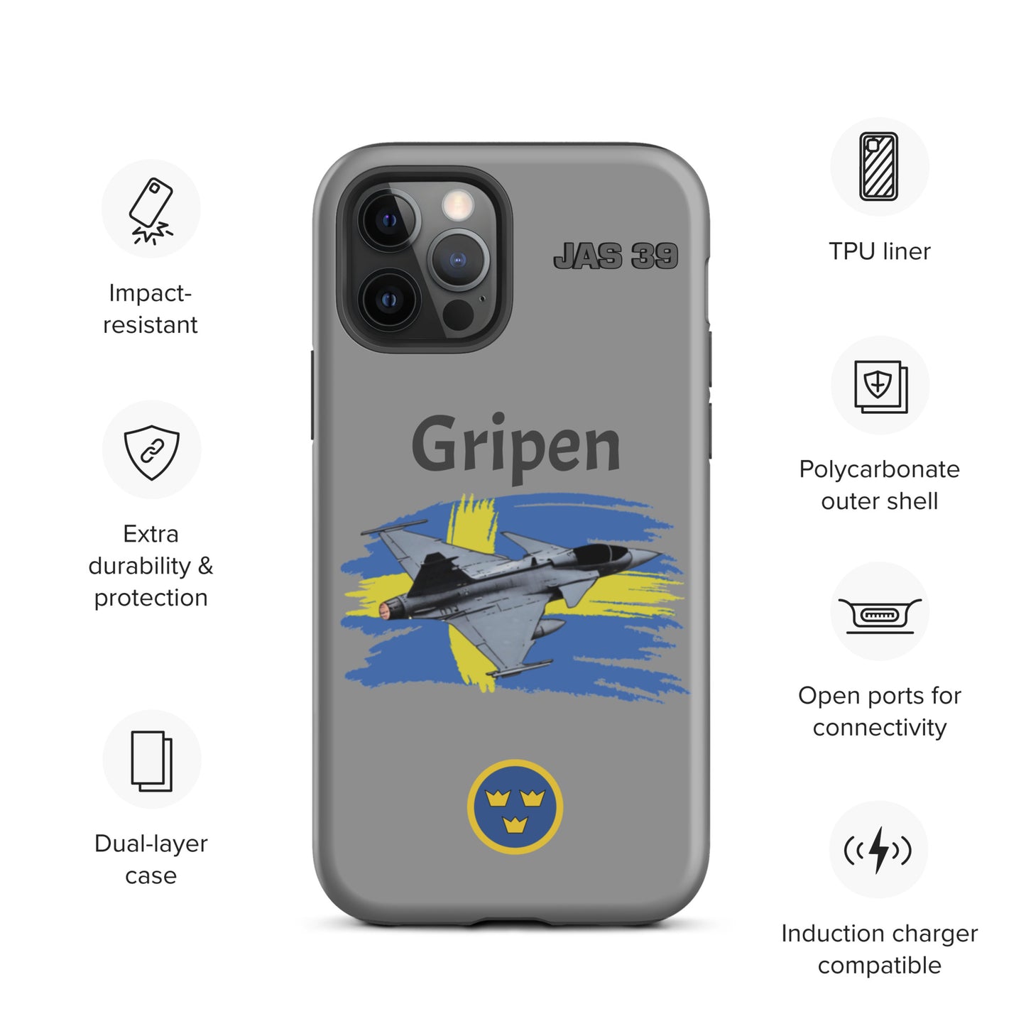 Gripen Patriot iPhone Case (Without Quotes)
