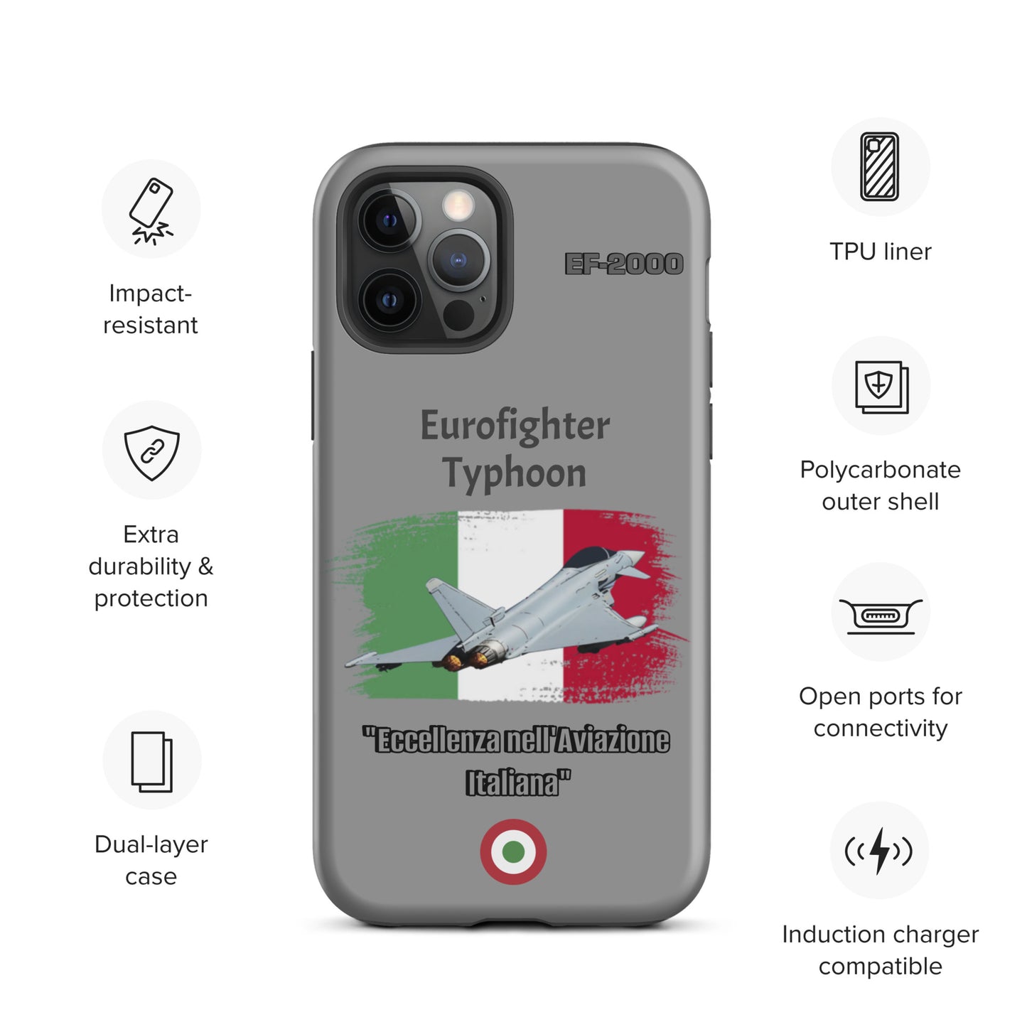 Italian Typhoon Patriot iPhone Case
