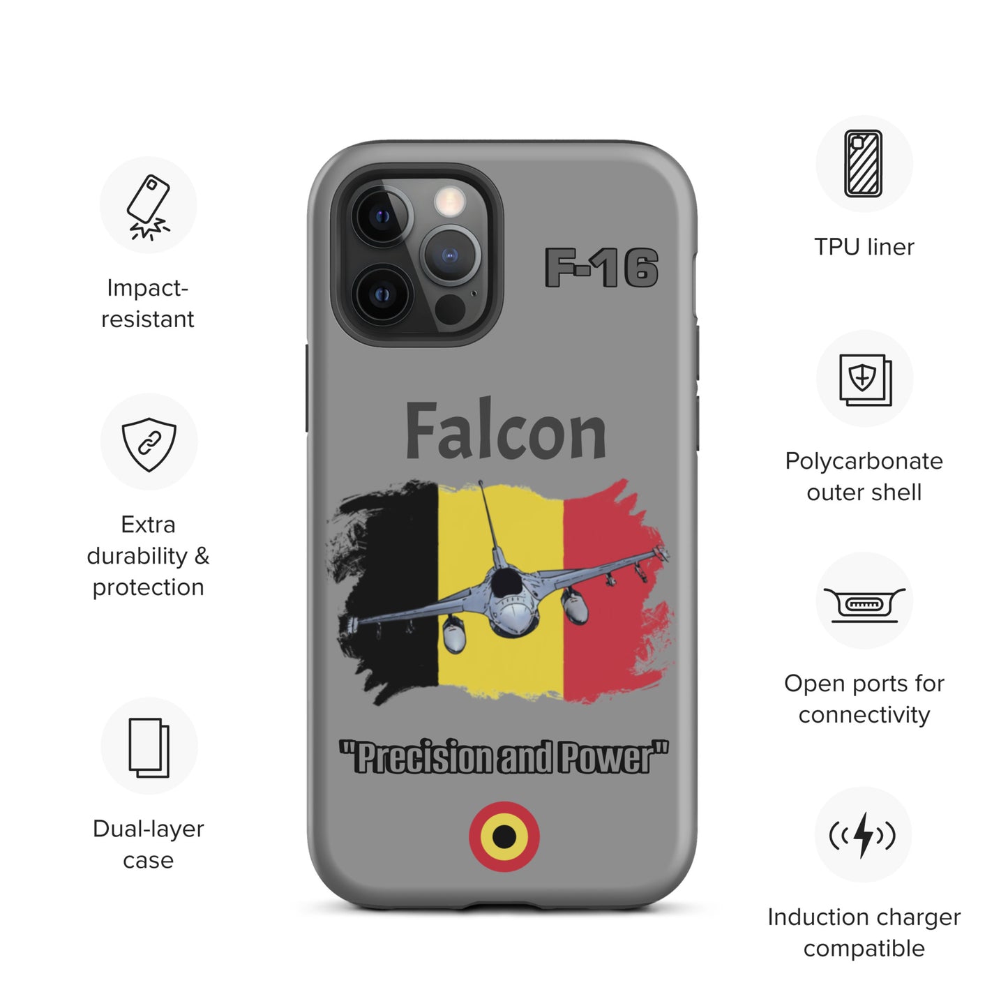 Belgium Falcon Patriot iPhone Case