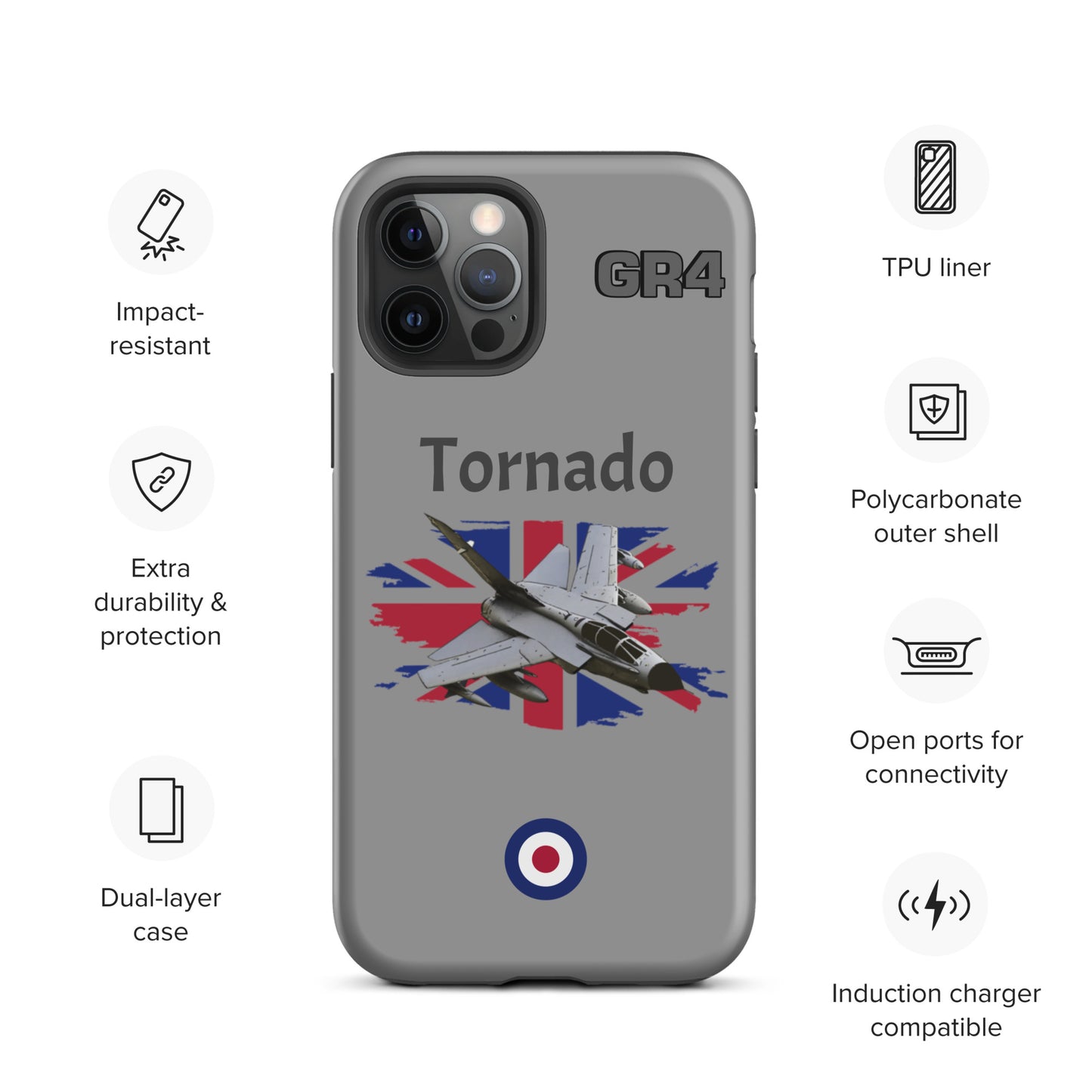 British Tornado Patriot iPhone Case (Without Quotes)