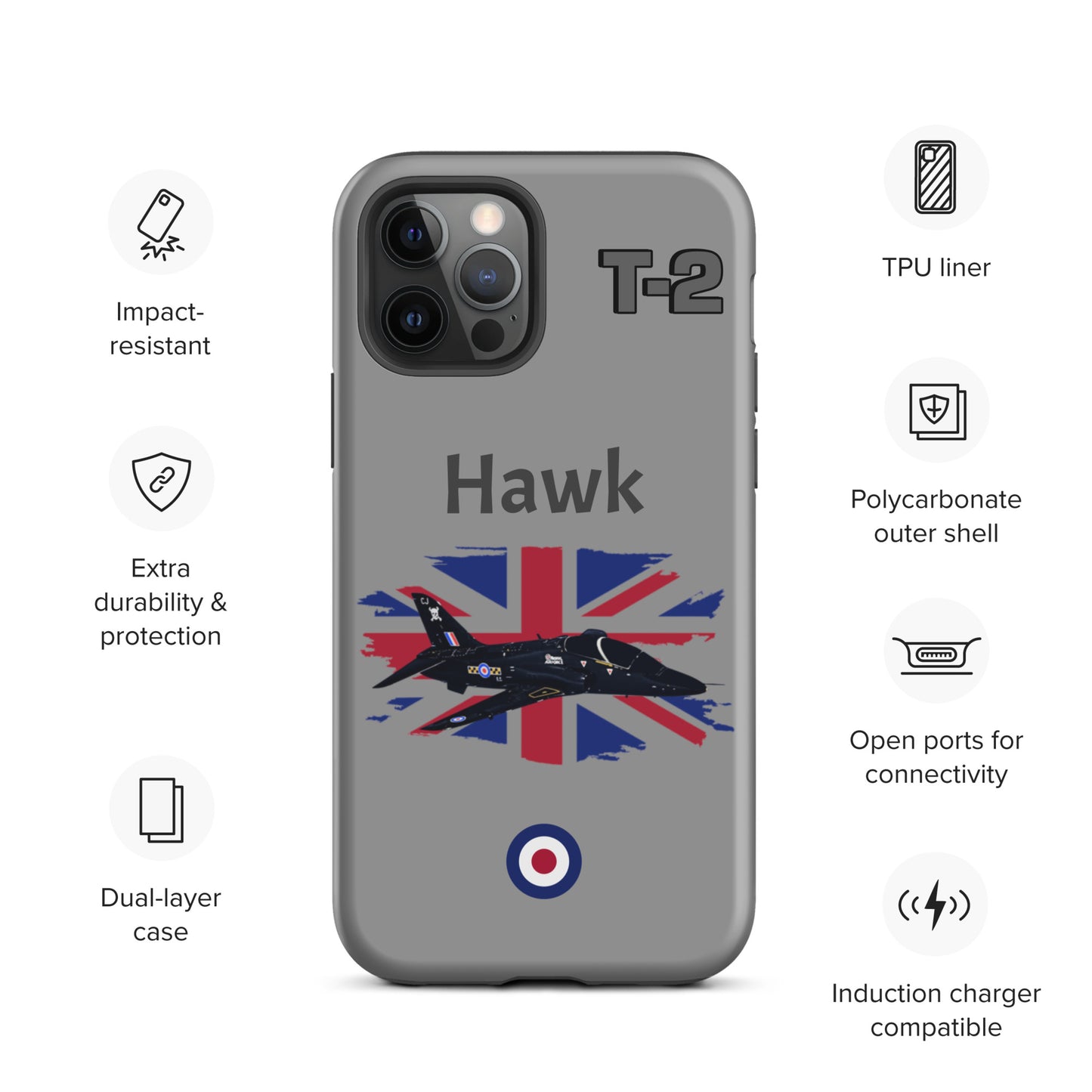Hawk Patriot iPhone Case (Without Quotes)