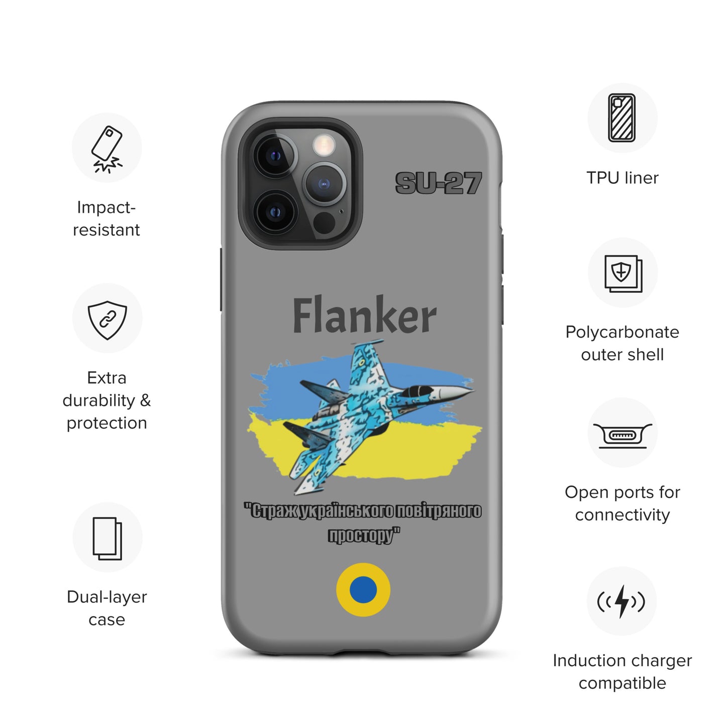 Ukrainian Flanker Patriot iPhone Case