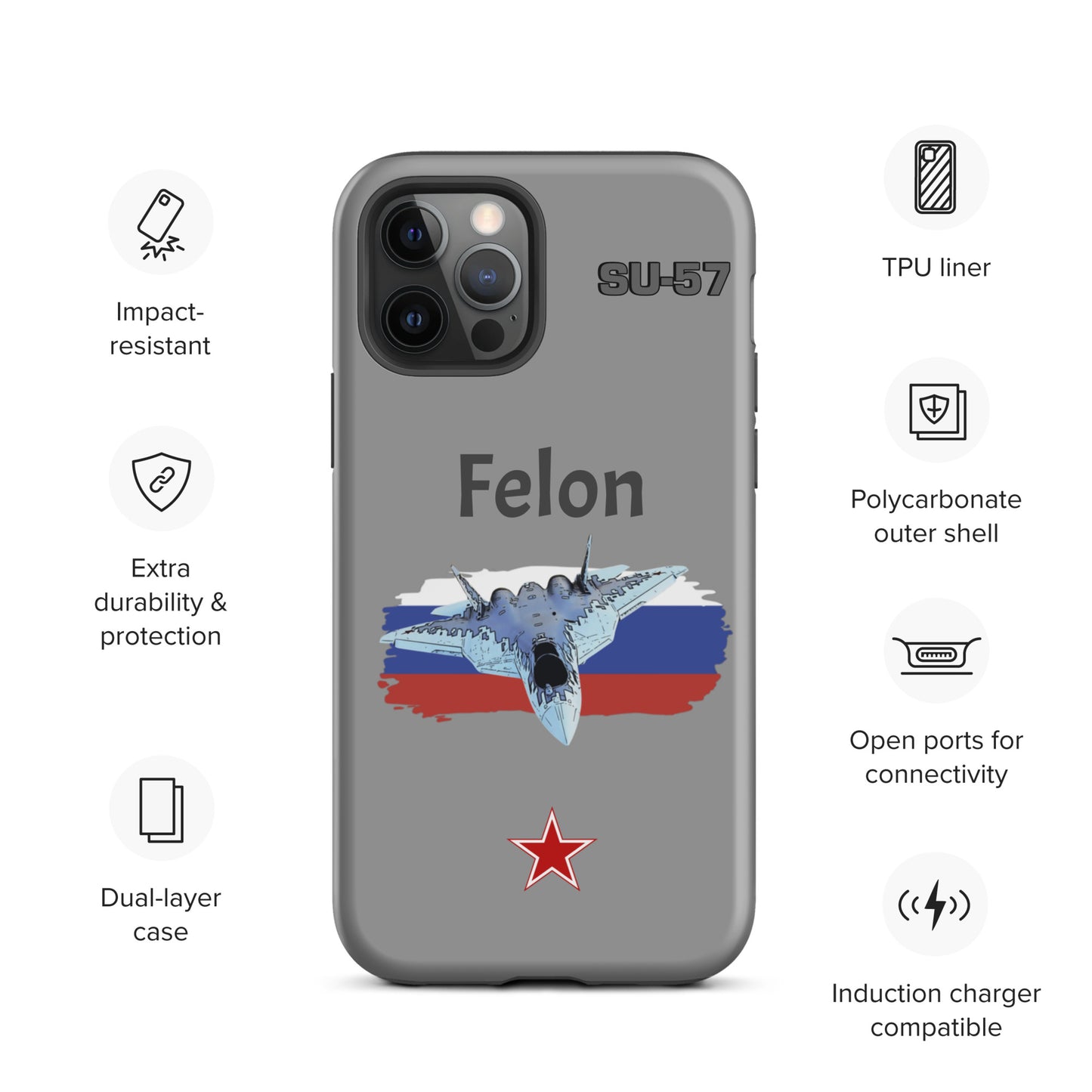 Felon Patriot iPhone Case (Without Quotes)