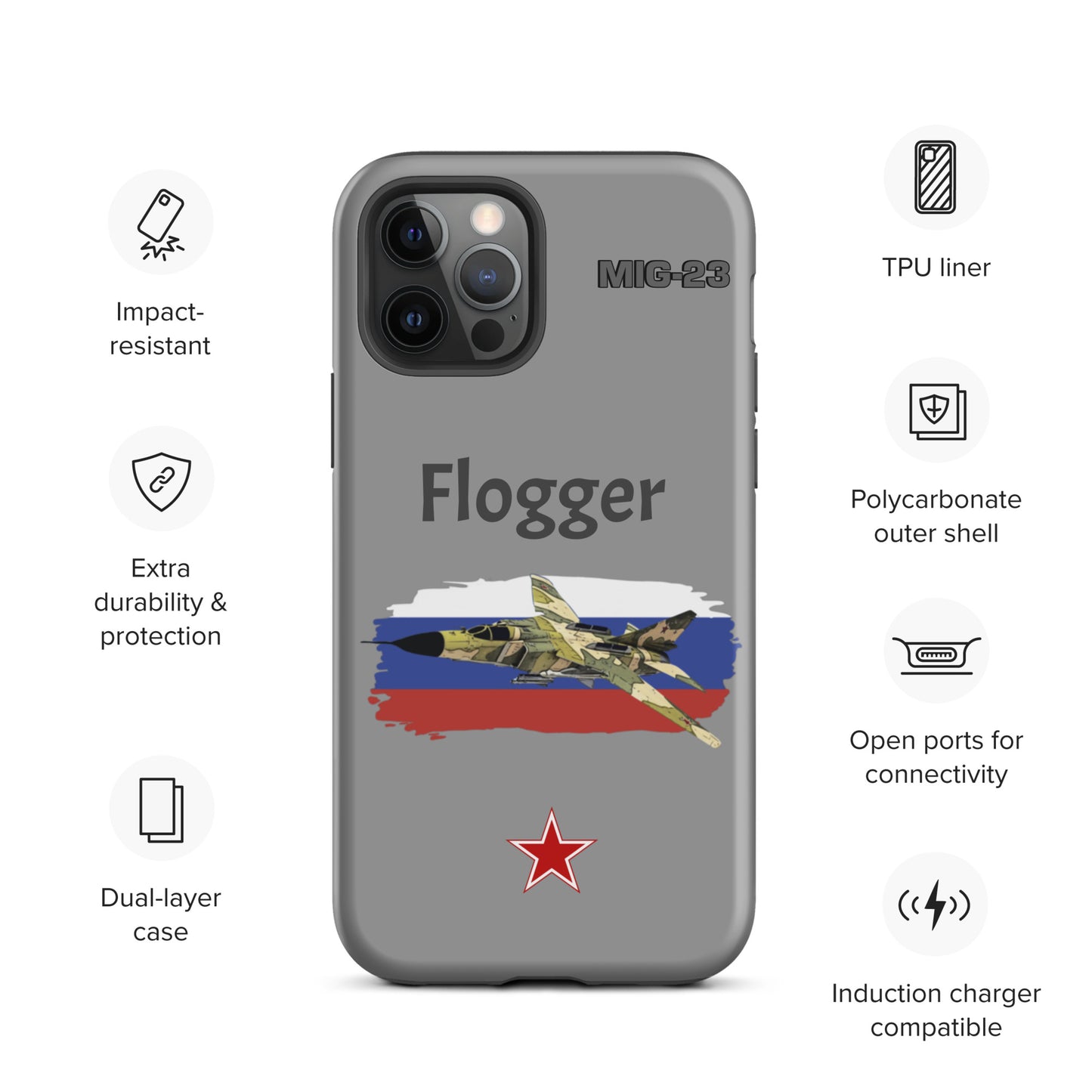 Flogger Patriot iPhone Case (Without Quotes)