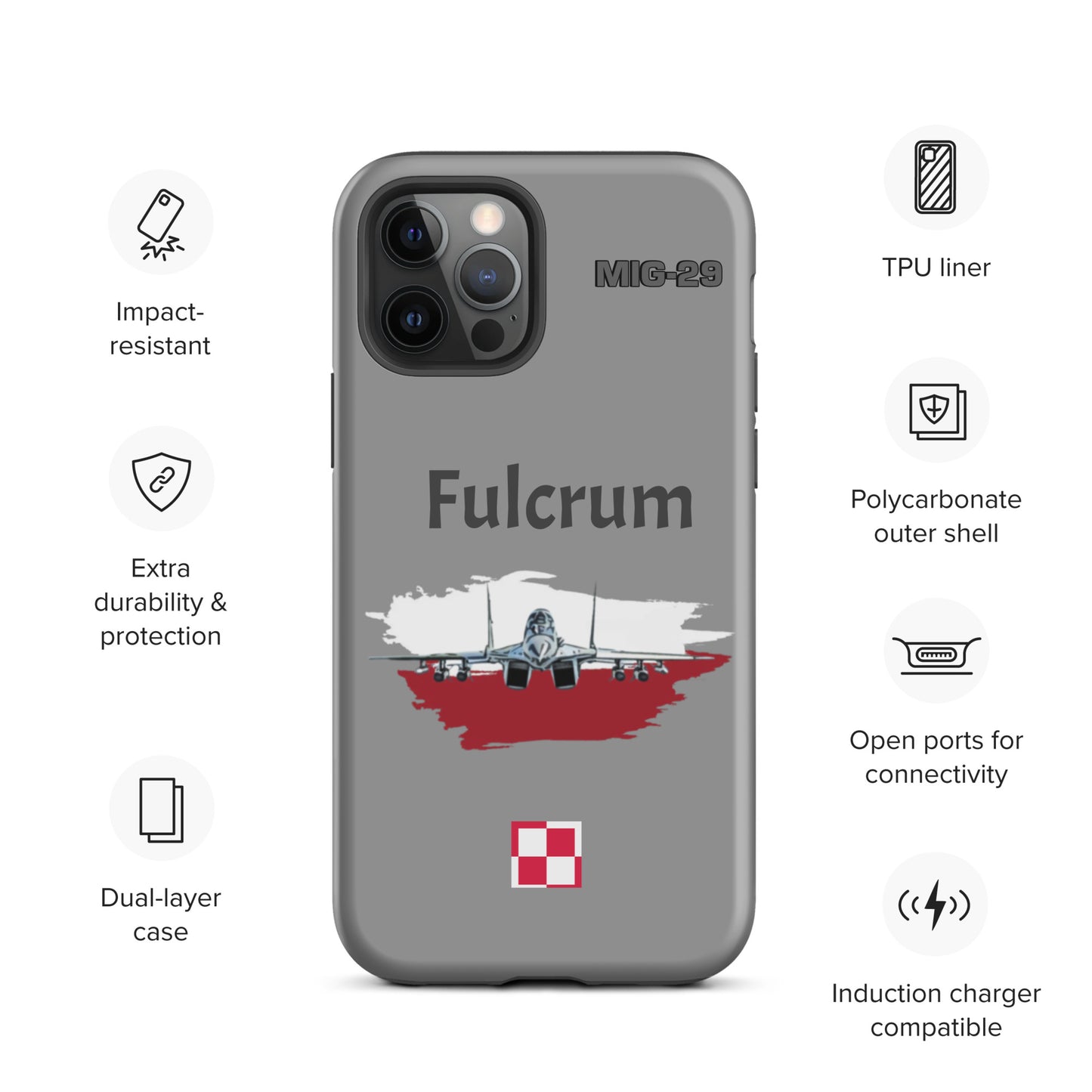 Poland Fulcrum Patriot iPhone Case (Without Quotes)