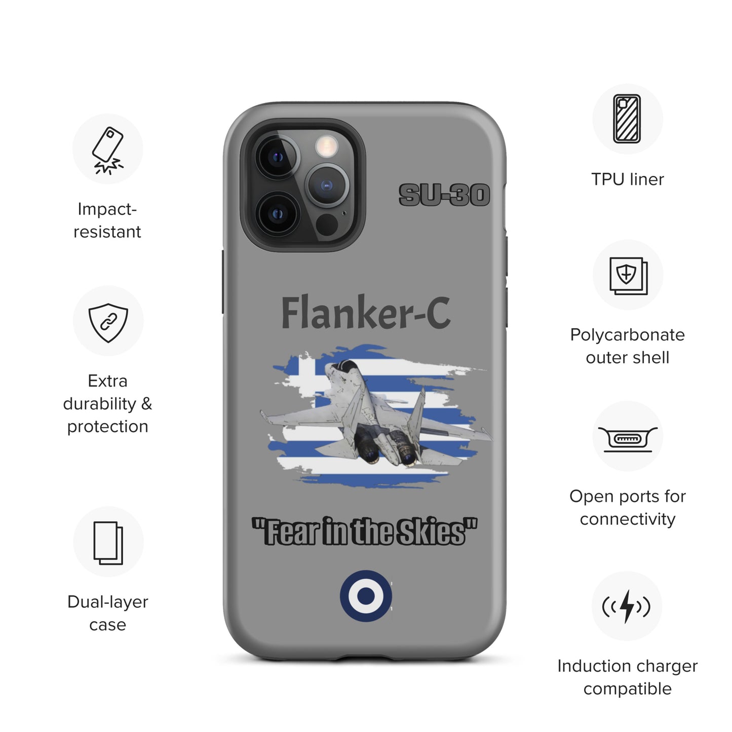 Greek Flanker Patriot iPhone Case