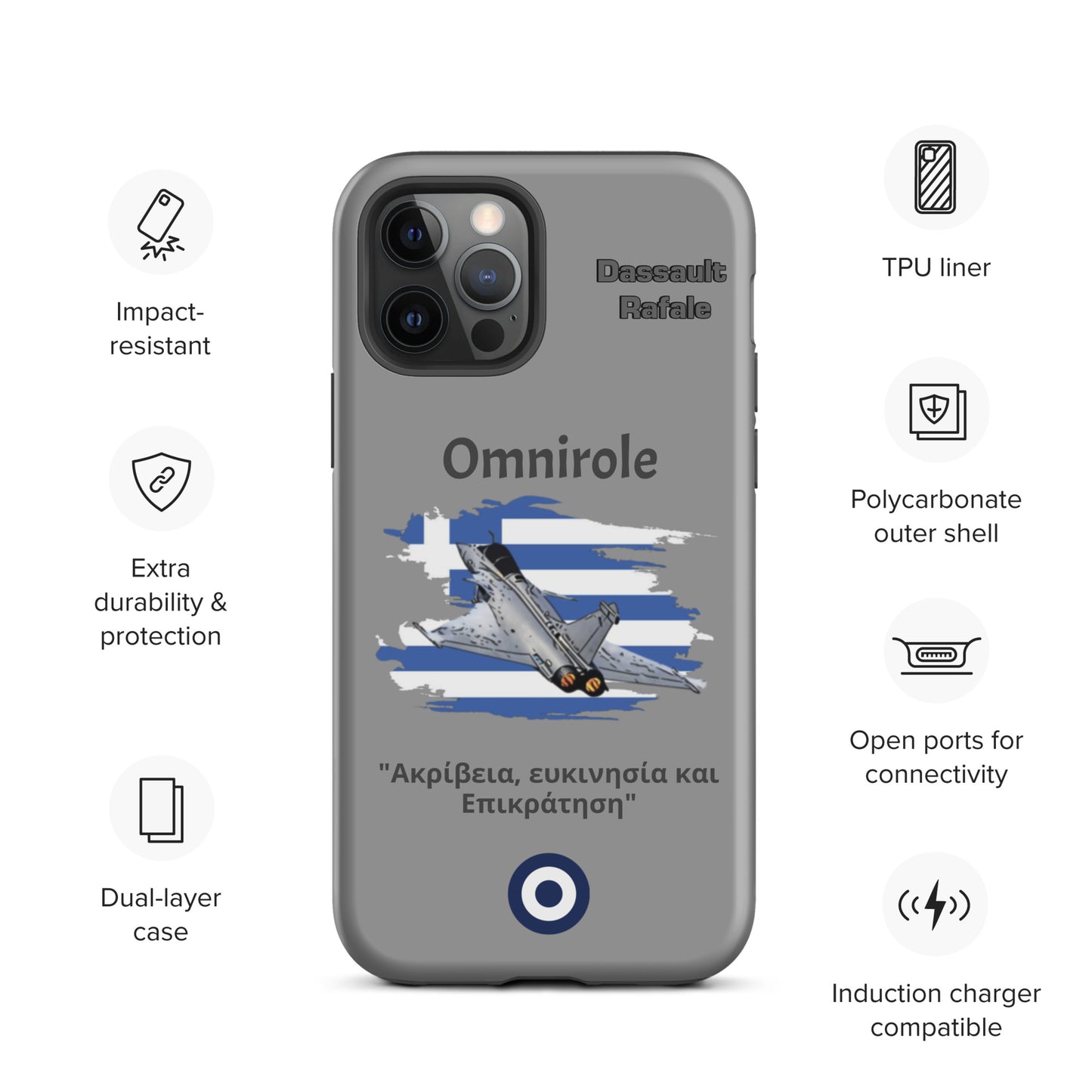 Greek Rafael Patriot iPhone Case