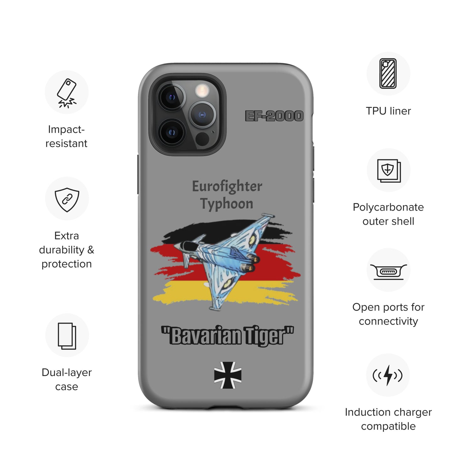 Bavarian Tiger Typhoon Patriot iPhone Case