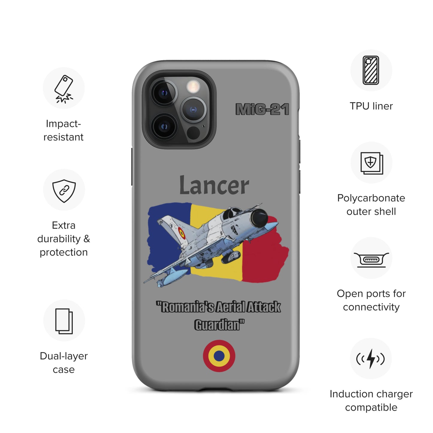 Romanian Lancer Patriot iPhone Case