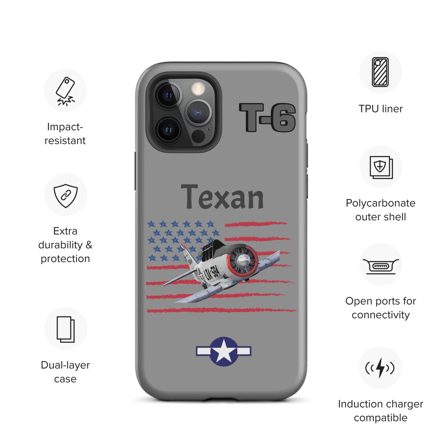 WWII Texan Patriot iPhone Case