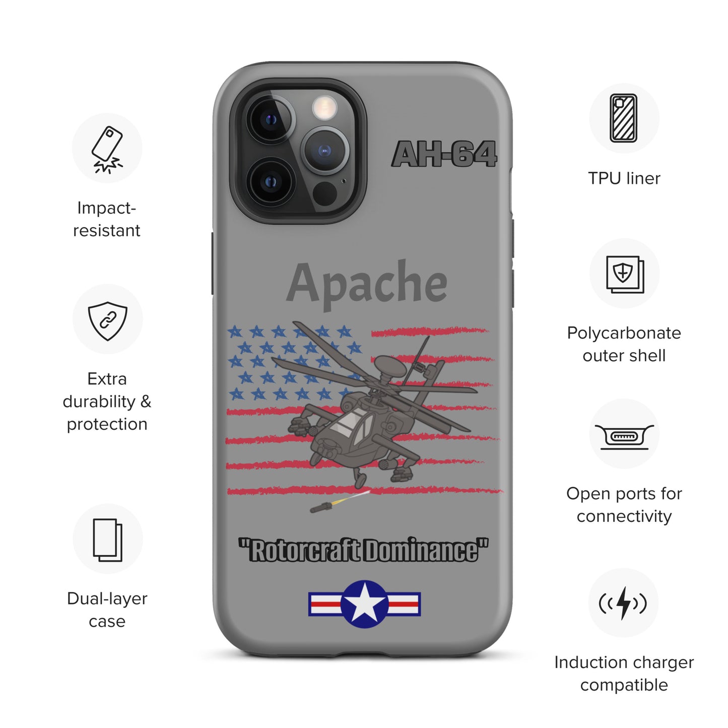 Apache Patriot iPhone Case