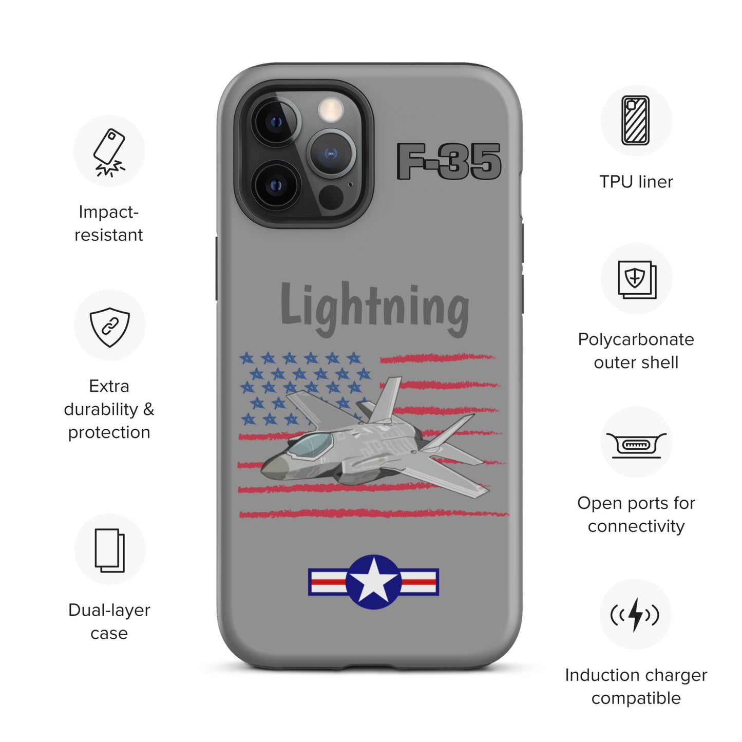 LightningStrike iPhone Case (Without Quotes)