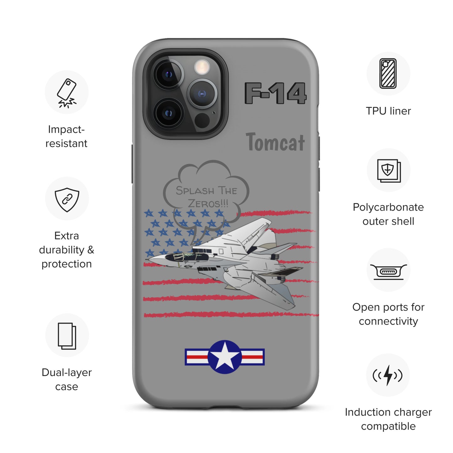 Patriot Tomcat iPhone Case (Without Quotes)