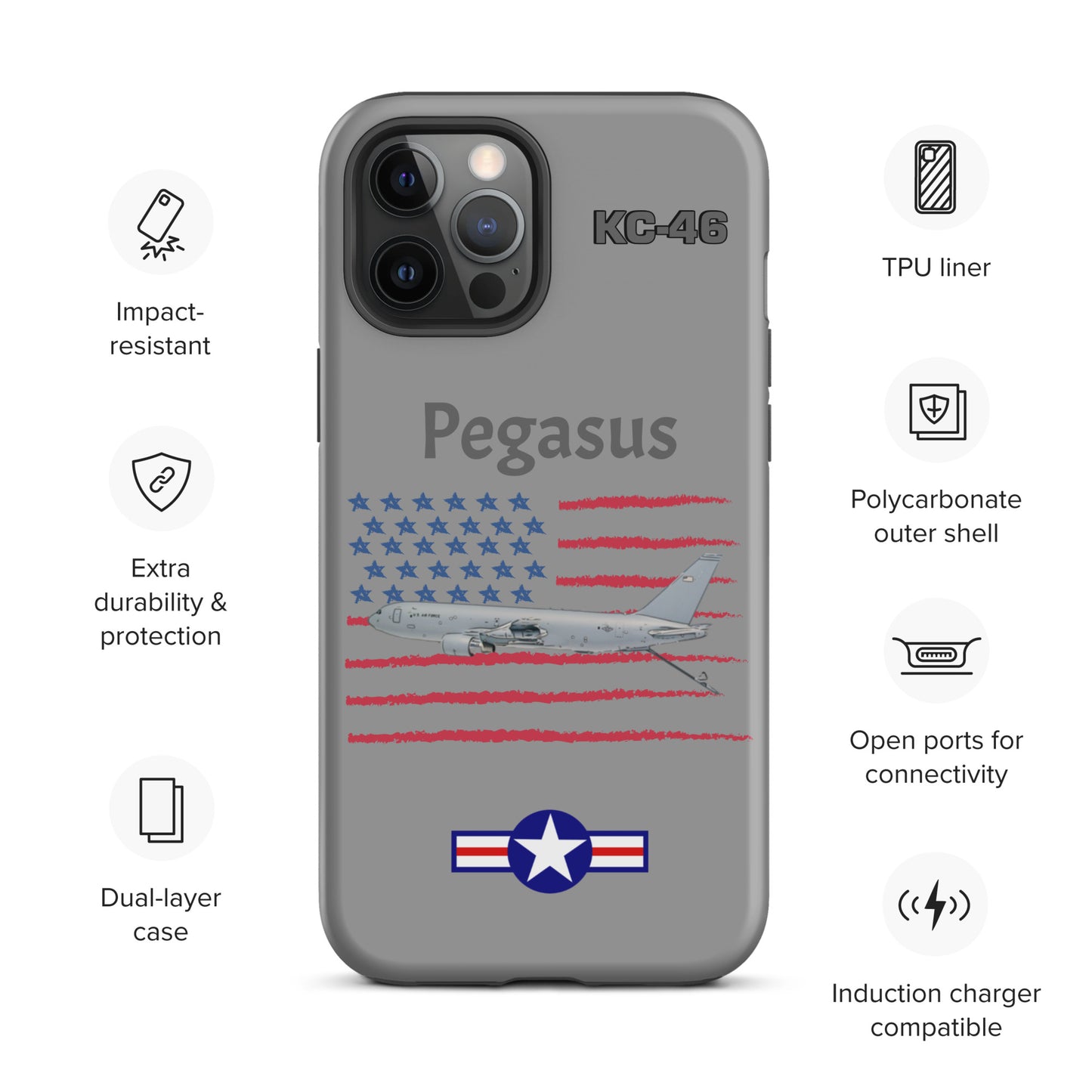 Pegasus Patriot iPhone Case (Without Quotes)