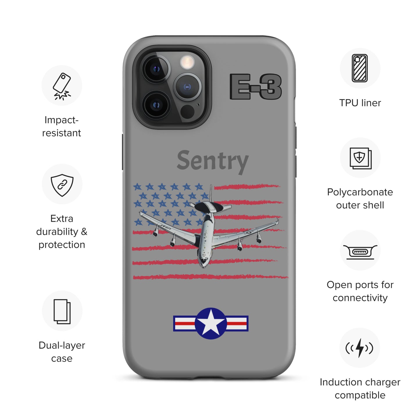 Sentry Patriot iPhone Case (Without Quotes)
