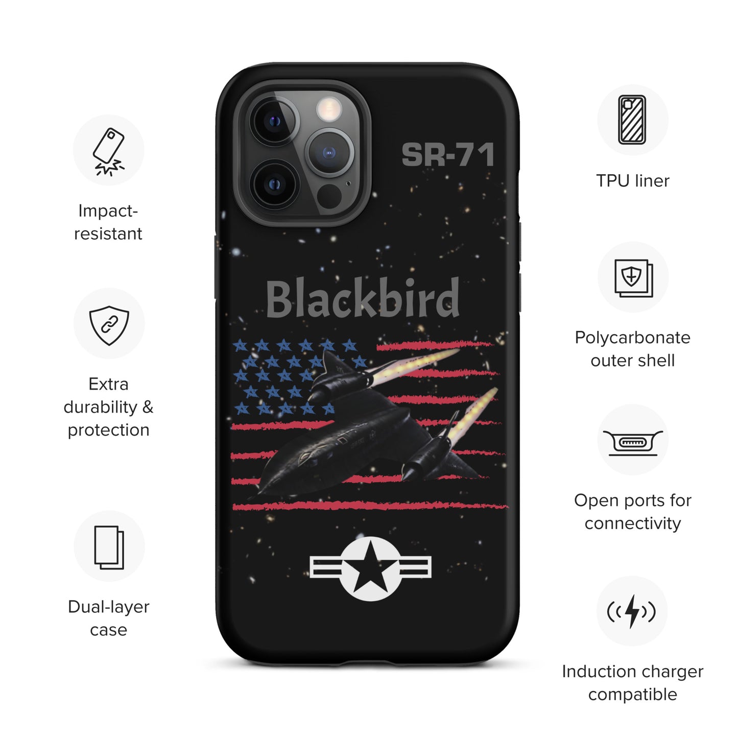 Blackbird Patriot iPhone Case (Without Quotes)