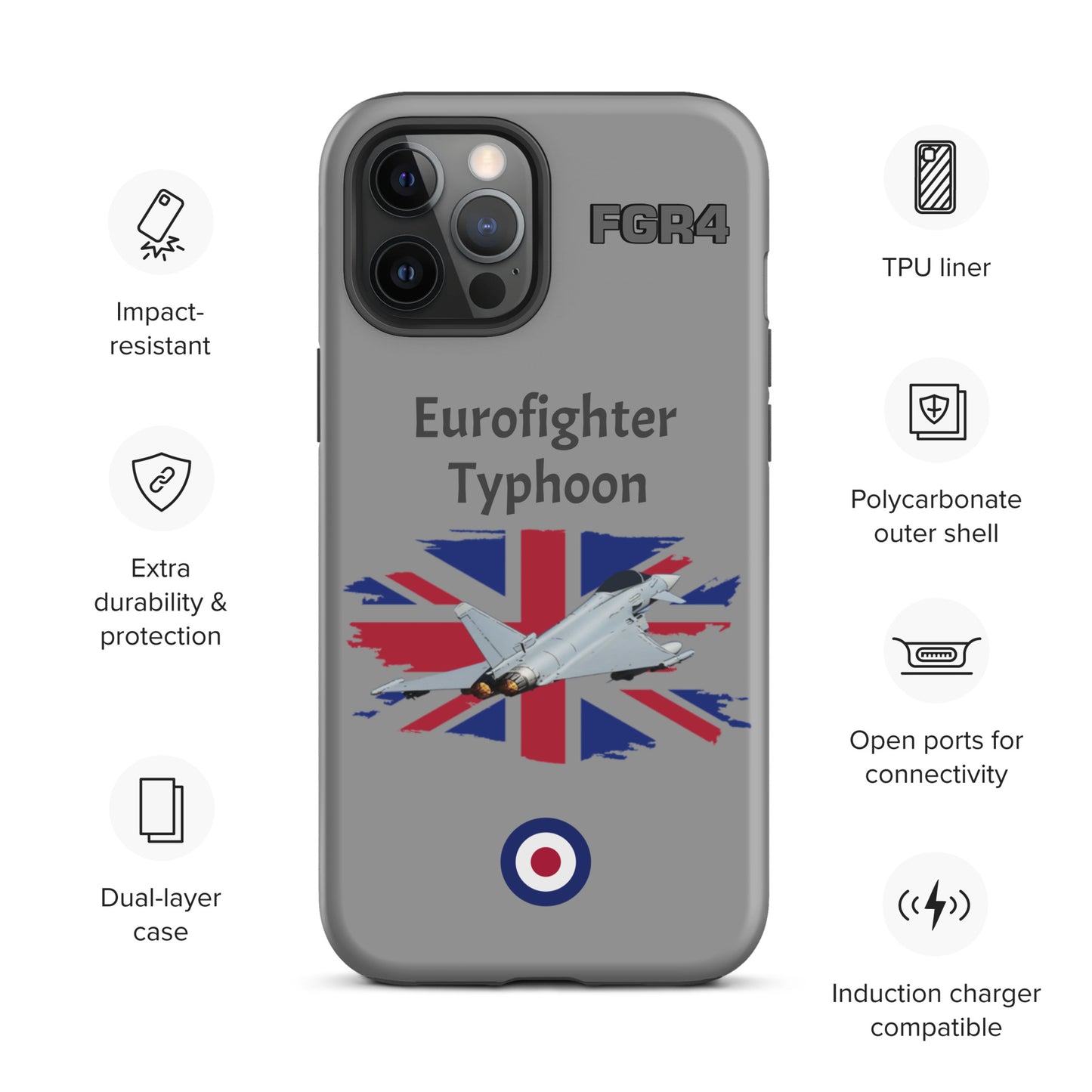 Typhoon Patriot iPhone Case (Without Quotes)