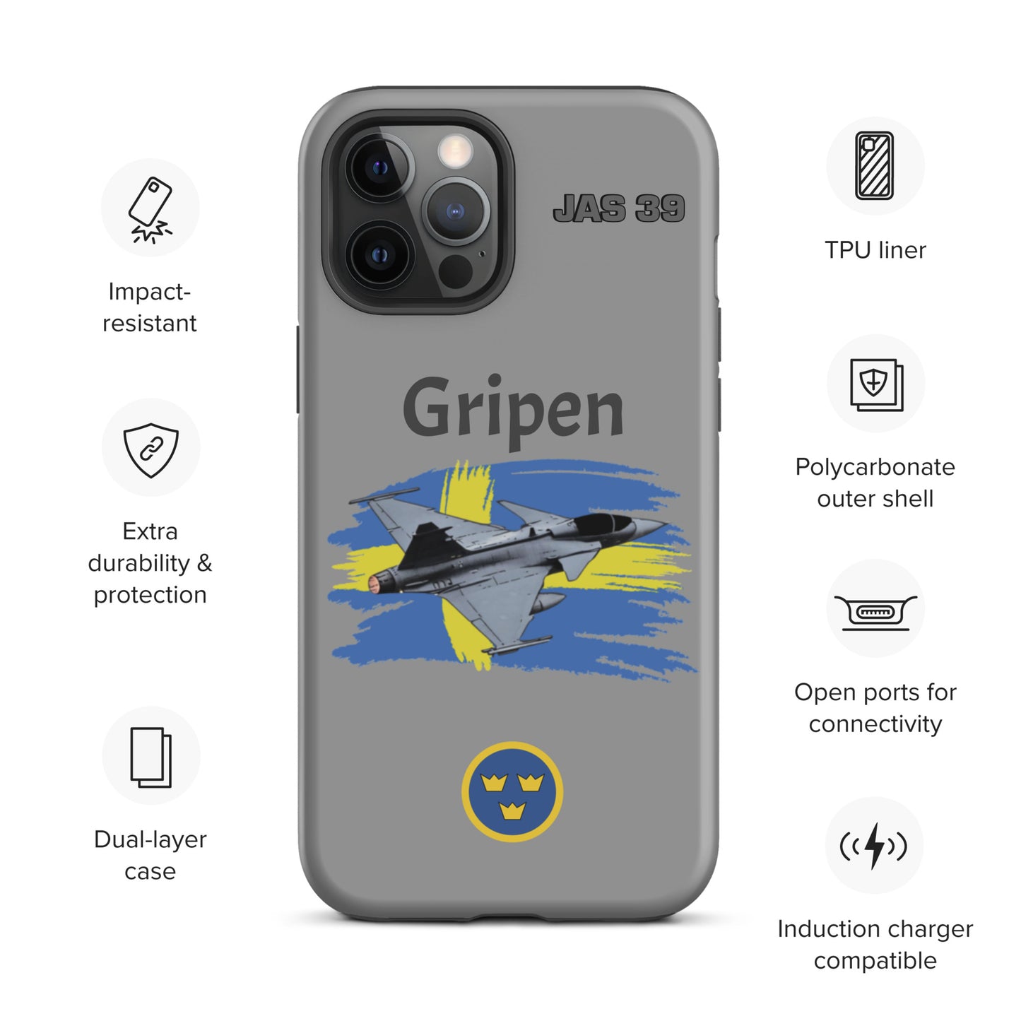 Gripen Patriot iPhone Case (Without Quotes)