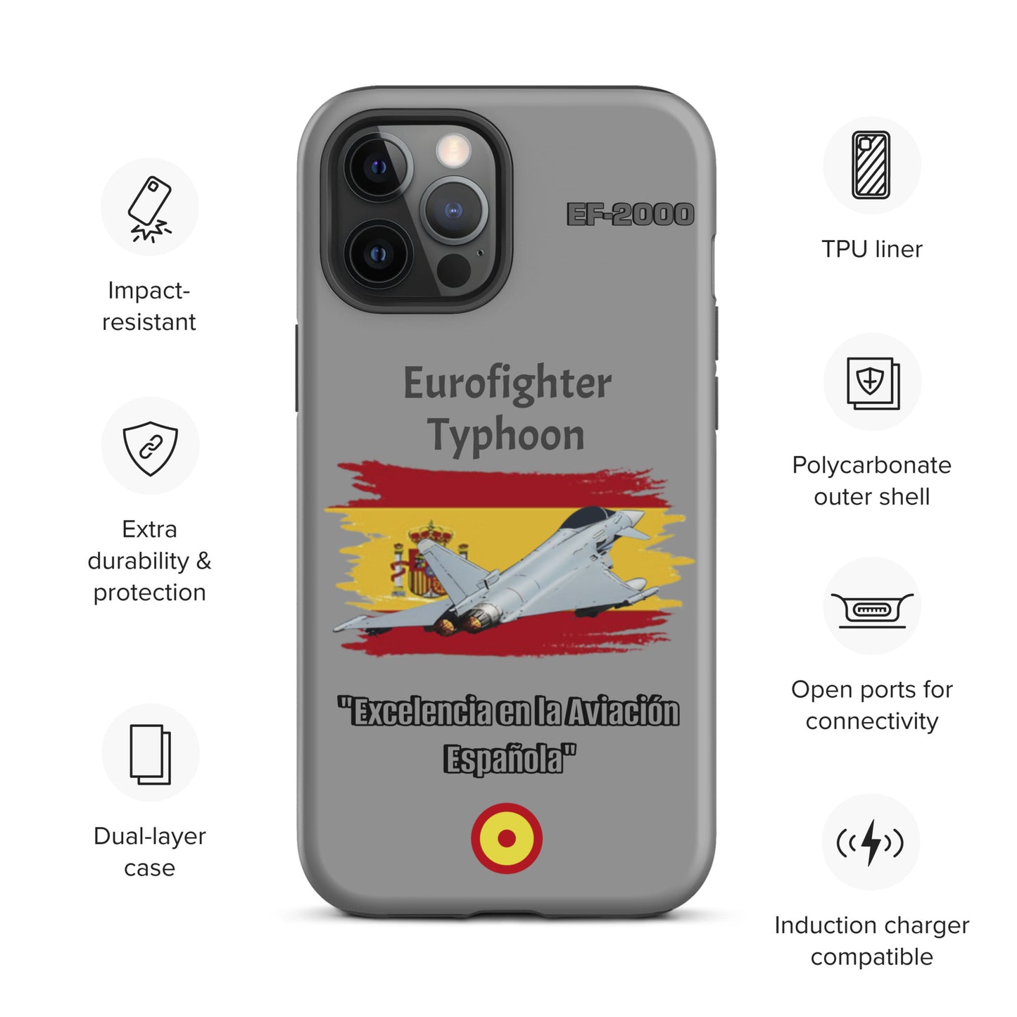Spanish Typhoon Patriot iPhone Case