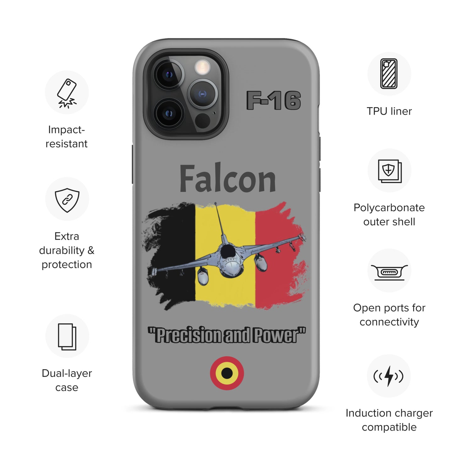 Belgium Falcon Patriot iPhone Case