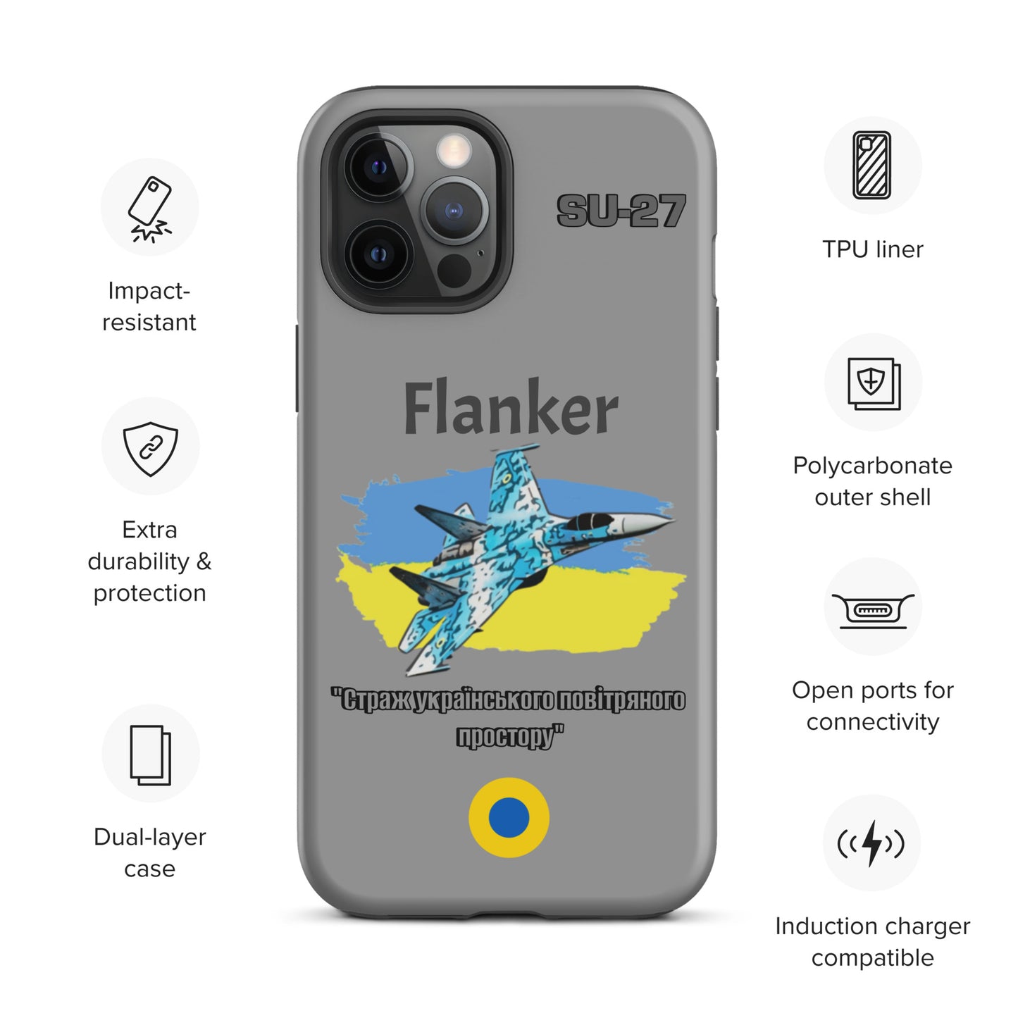 Ukrainian Flanker Patriot iPhone Case