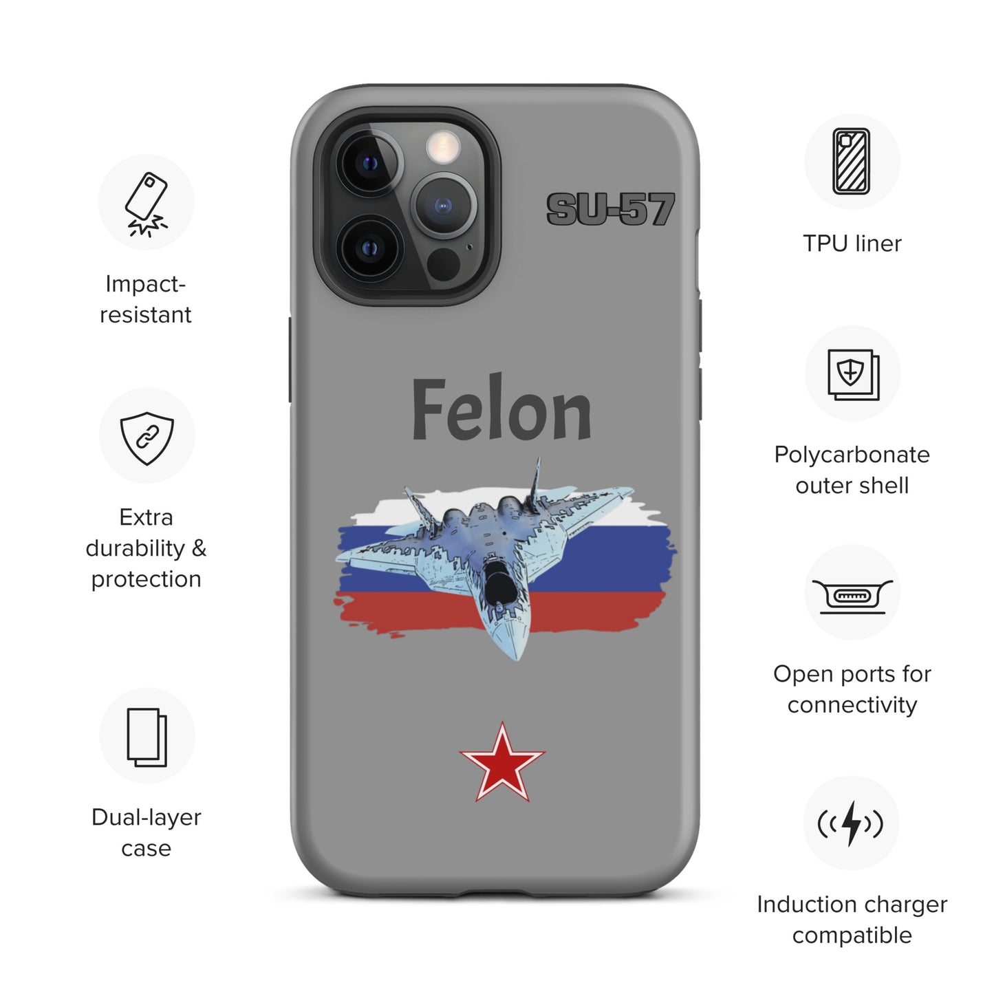 Felon Patriot iPhone Case (Without Quotes)