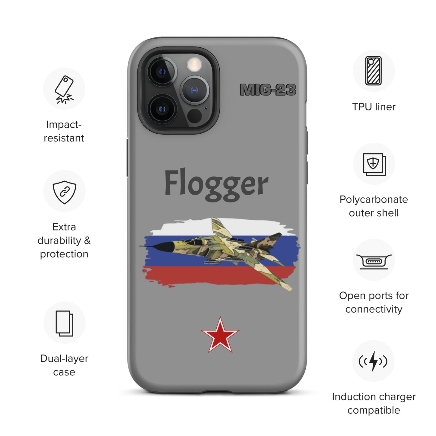 Flogger Patriot iPhone Case (Without Quotes)