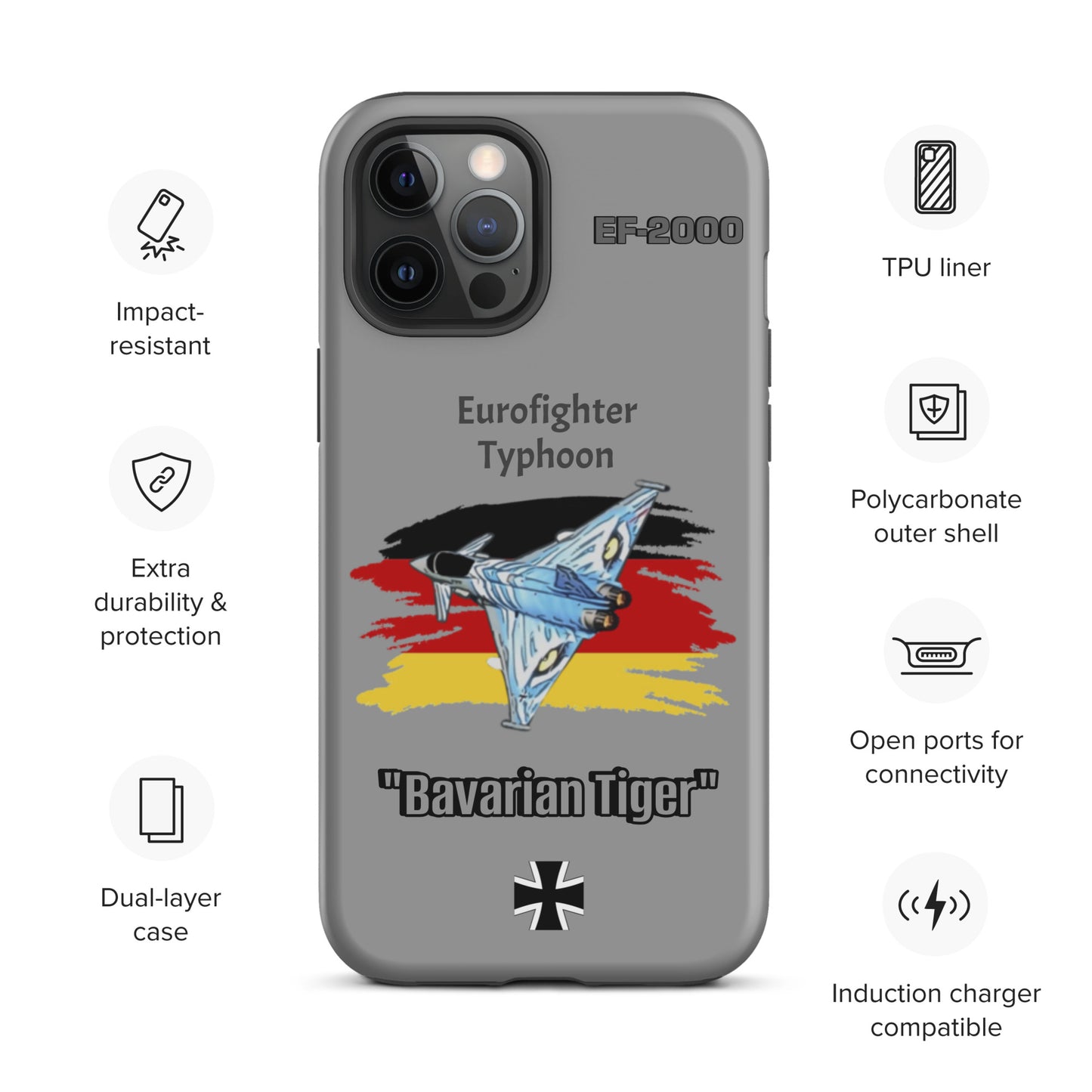 Bavarian Tiger Typhoon Patriot iPhone Case
