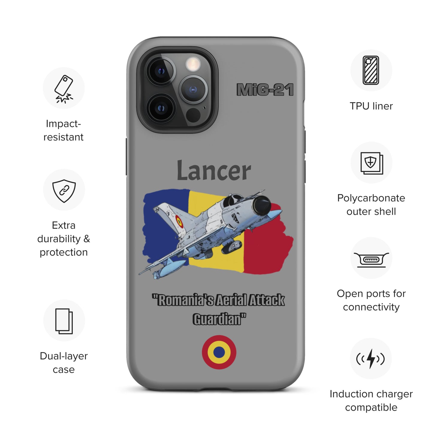 Romanian Lancer Patriot iPhone Case