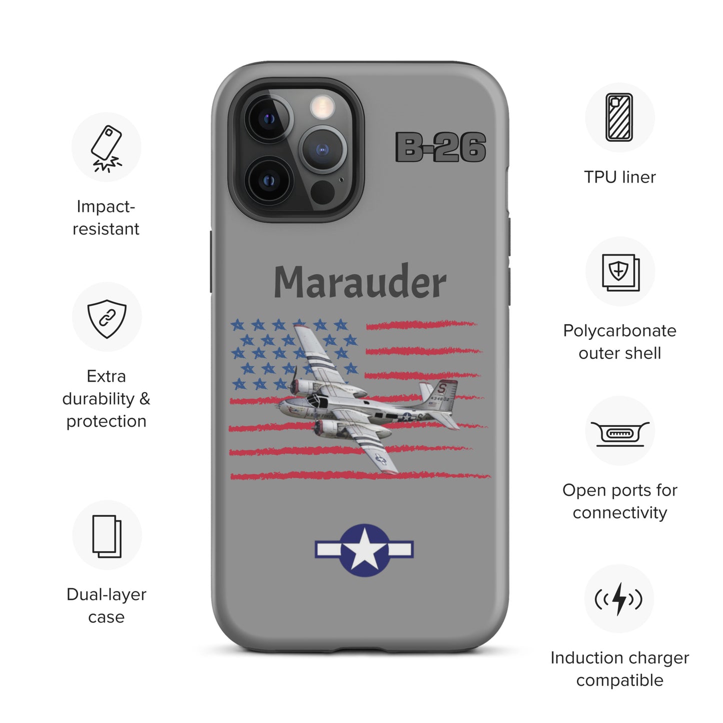 WWII Marauder Patriot iPhone Case