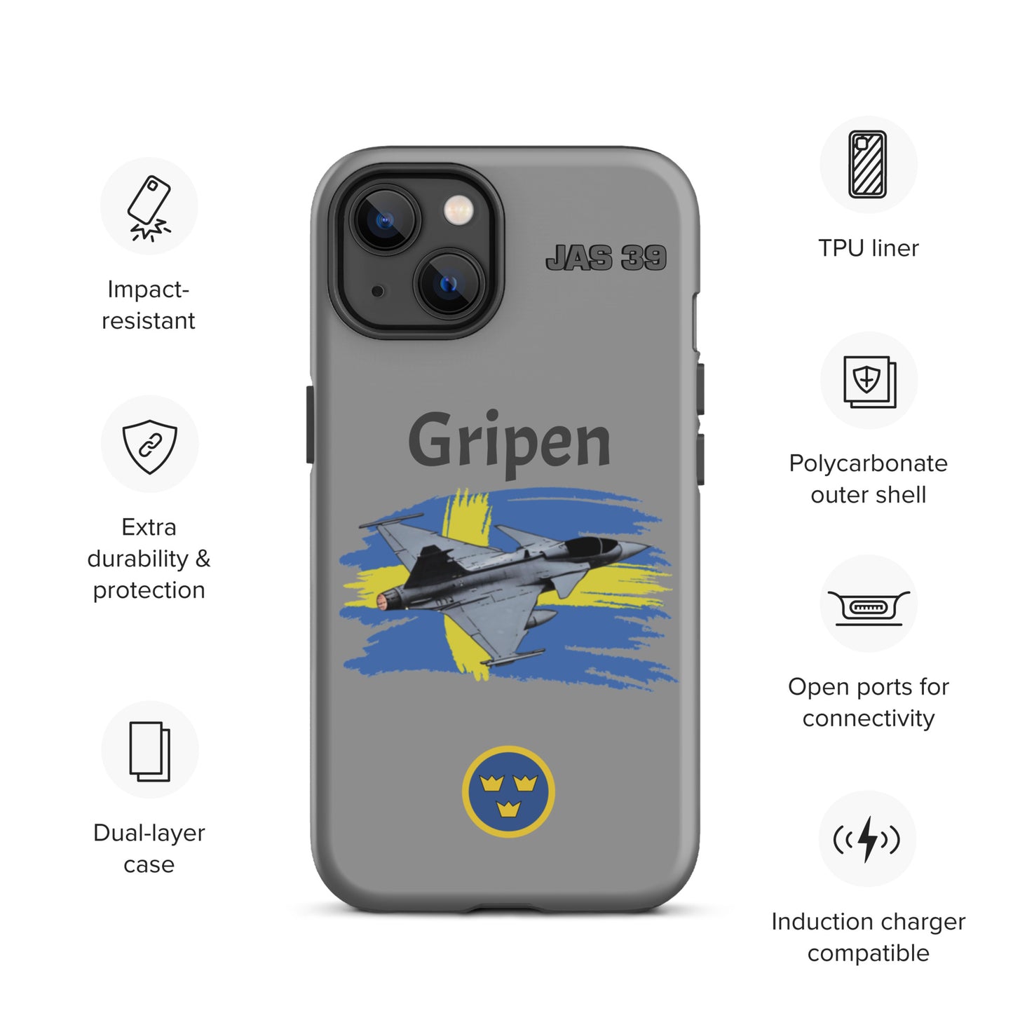 Gripen Patriot iPhone Case (Without Quotes)