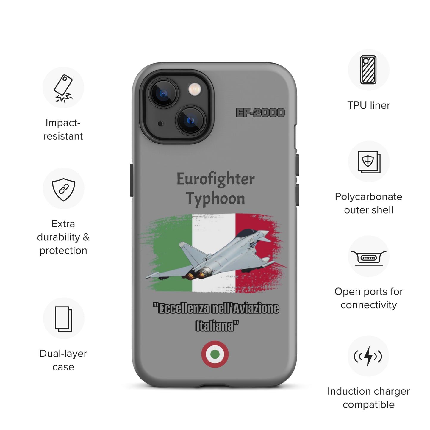Italian Typhoon Patriot iPhone Case