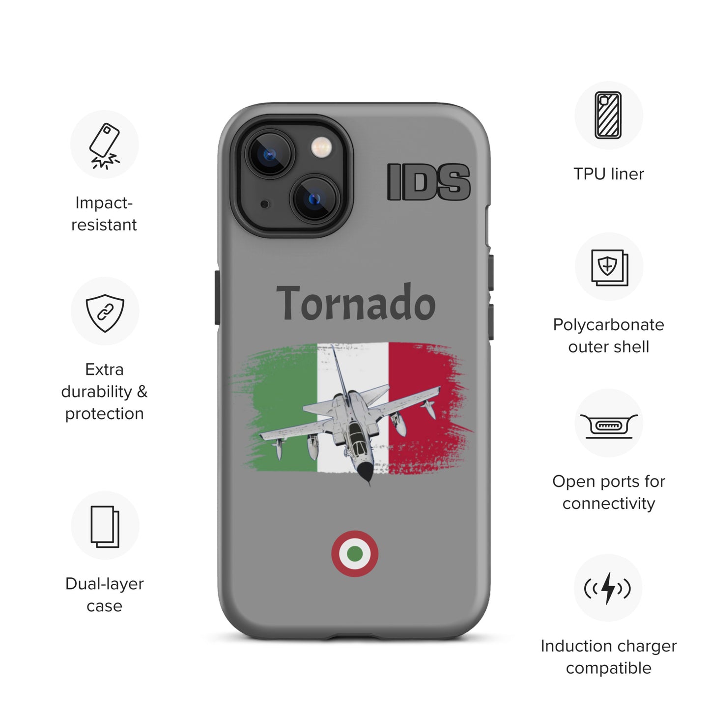 Italian Tornado Patriot iPhone Case (Without Quotes)