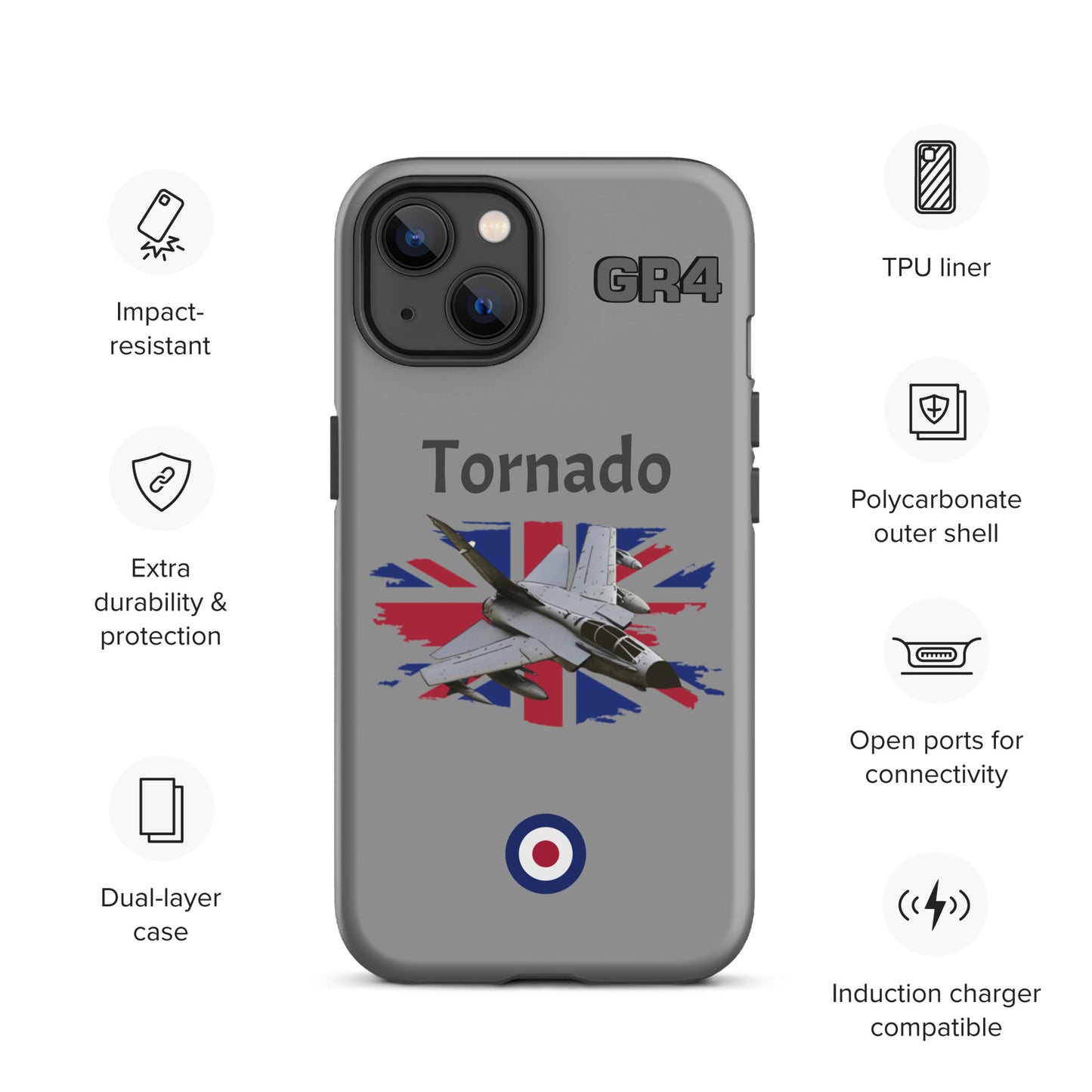 British Tornado Patriot iPhone Case (Without Quotes)
