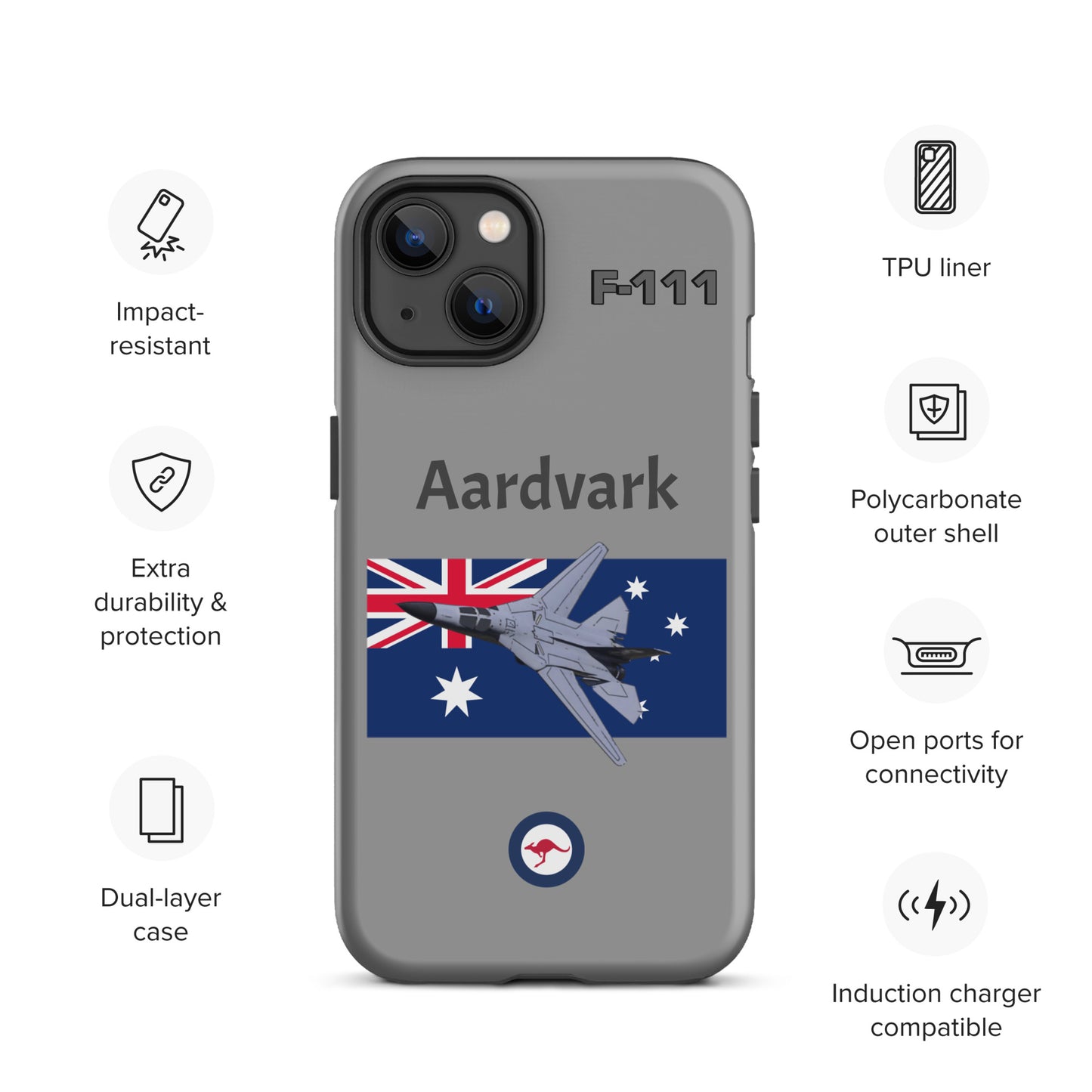 Australian Aardvark Patriot iPhone Case (Without Quotes)