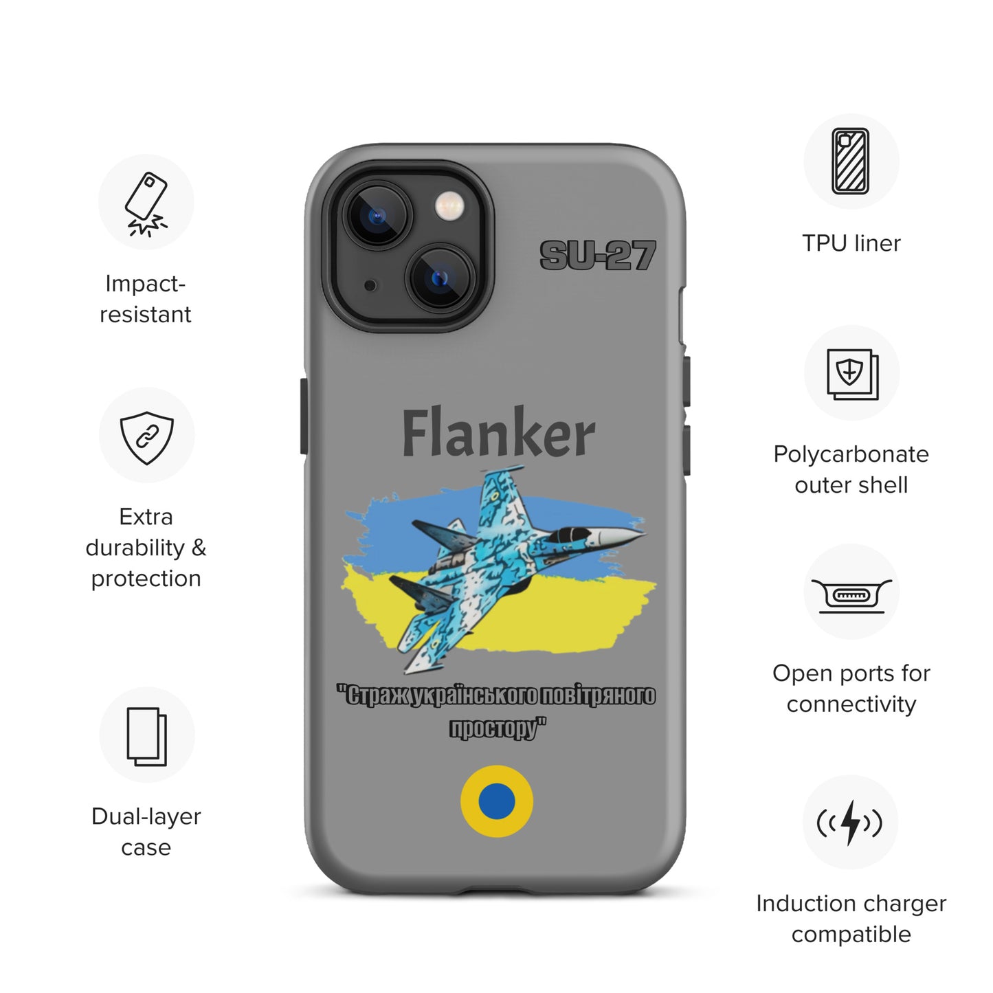 Ukrainian Flanker Patriot iPhone Case