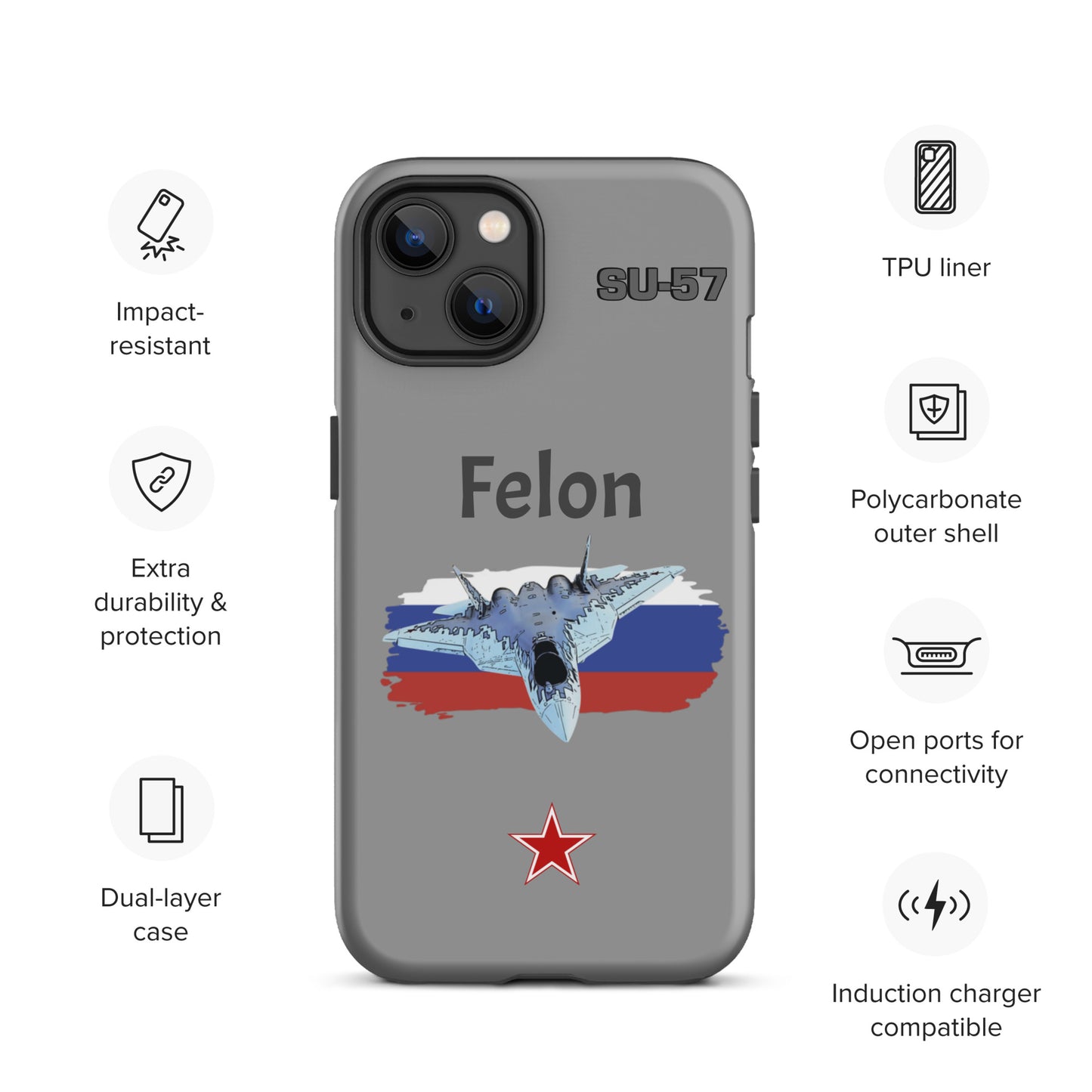 Felon Patriot iPhone Case (Without Quotes)