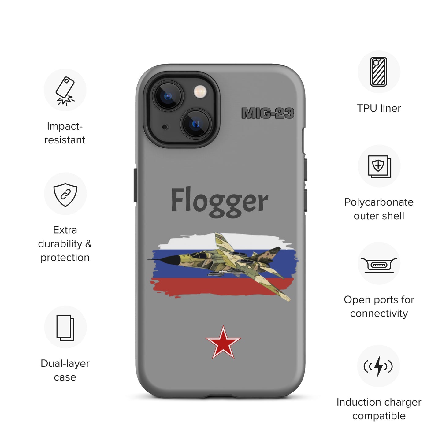 Flogger Patriot iPhone Case (Without Quotes)