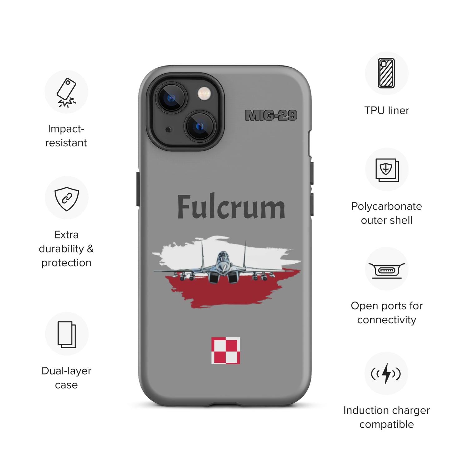 Poland Fulcrum Patriot iPhone Case (Without Quotes)
