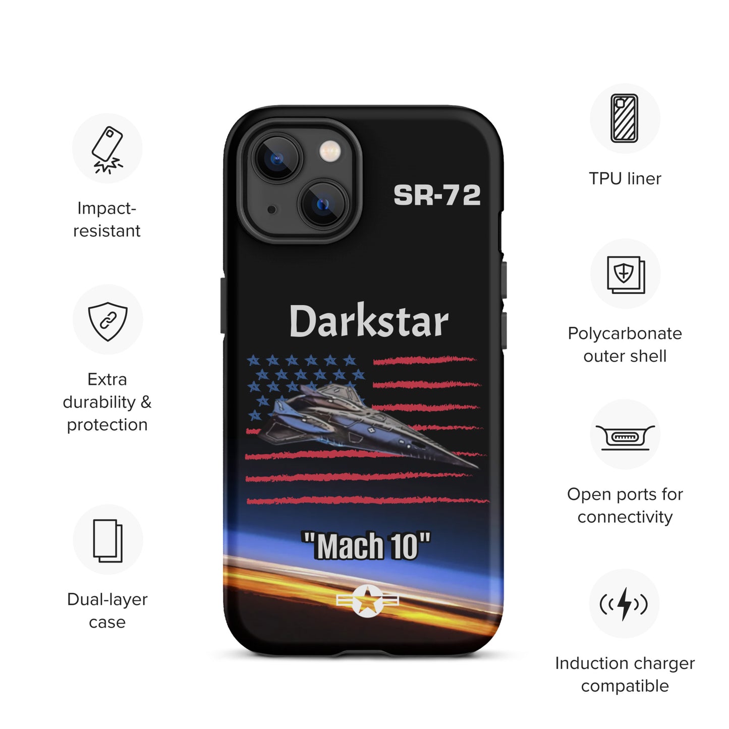 Darkstar Patriot iPhone Case