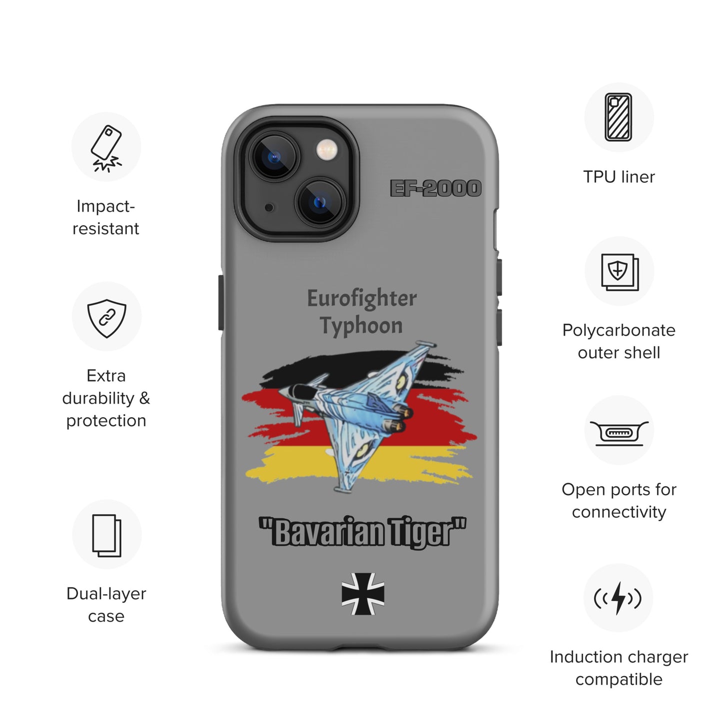 Bavarian Tiger Typhoon Patriot iPhone Case