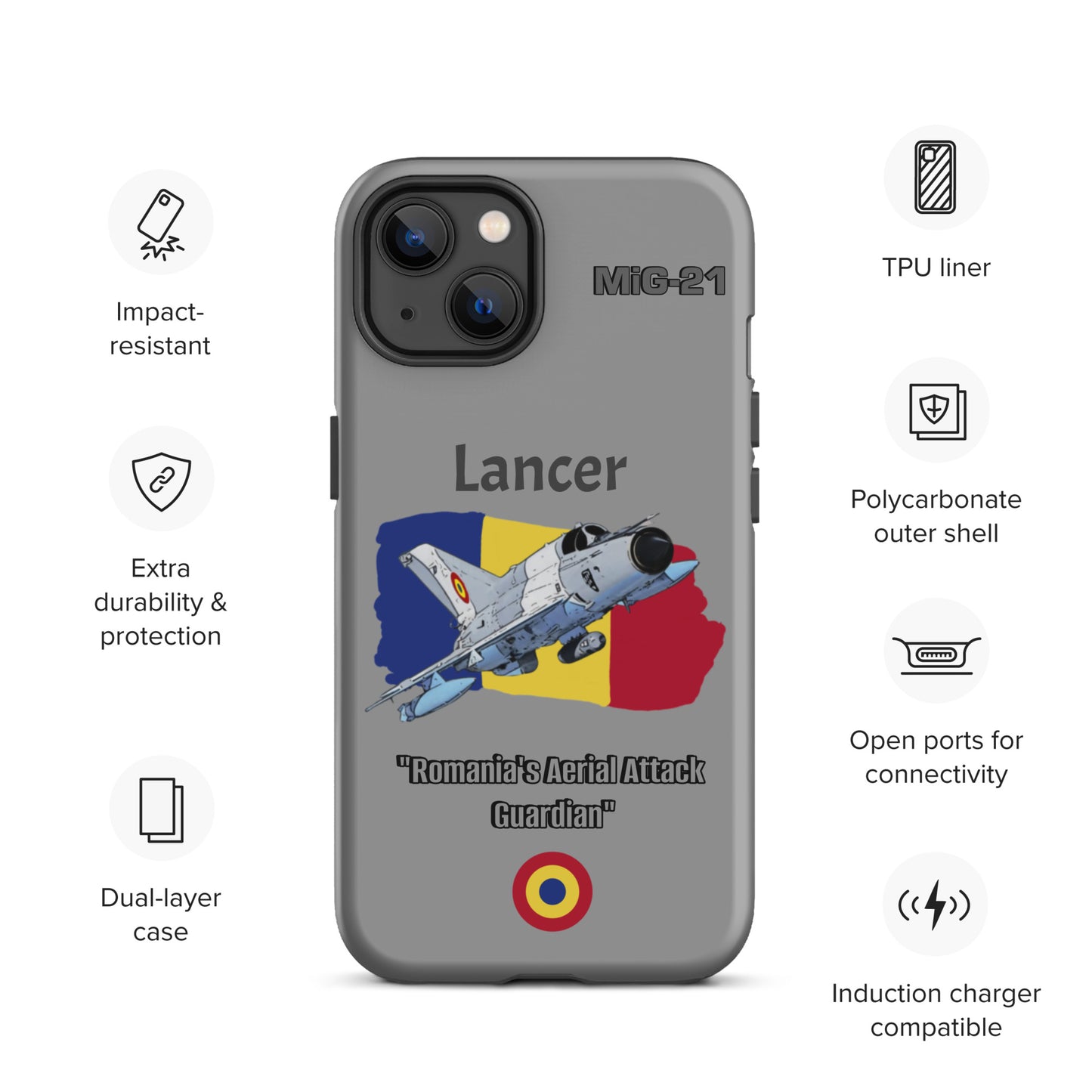 Romanian Lancer Patriot iPhone Case