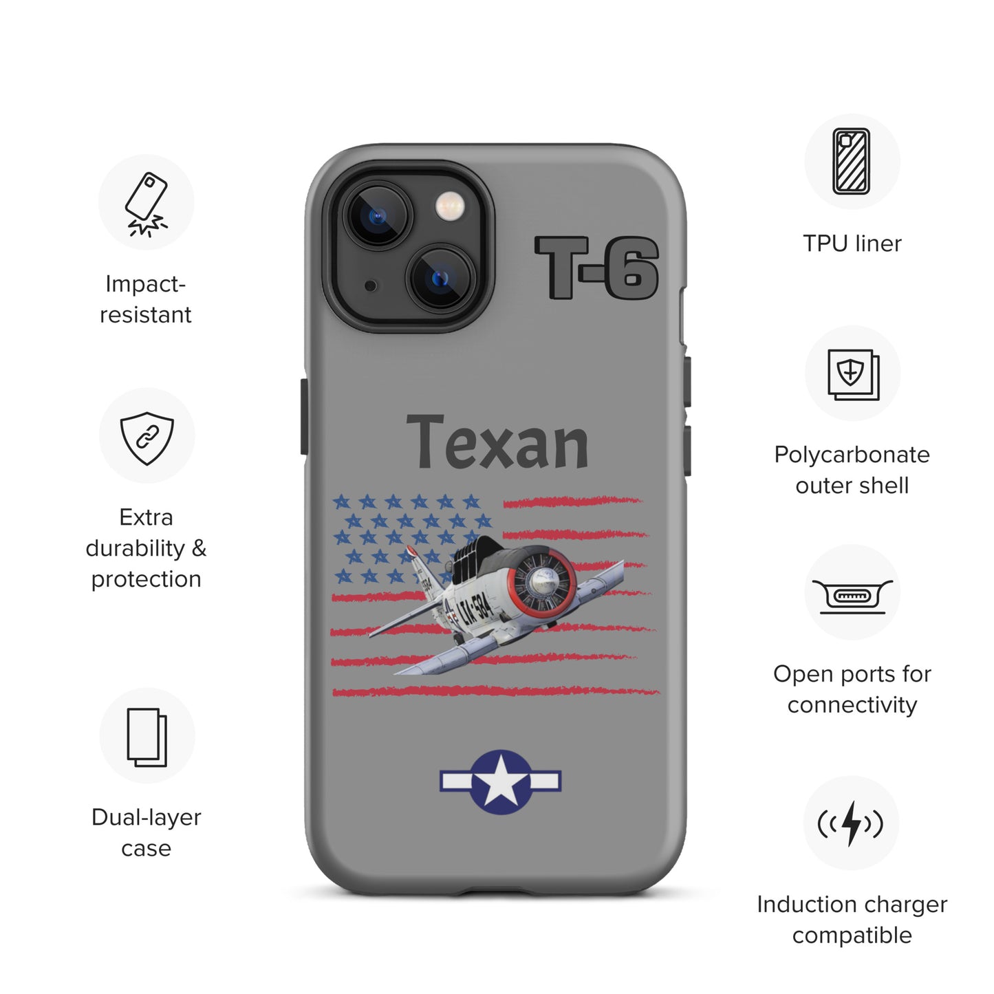WWII Texan Patriot iPhone Case