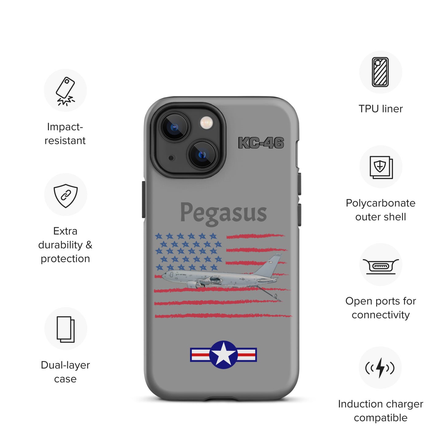 Pegasus Patriot iPhone Case (Without Quotes)